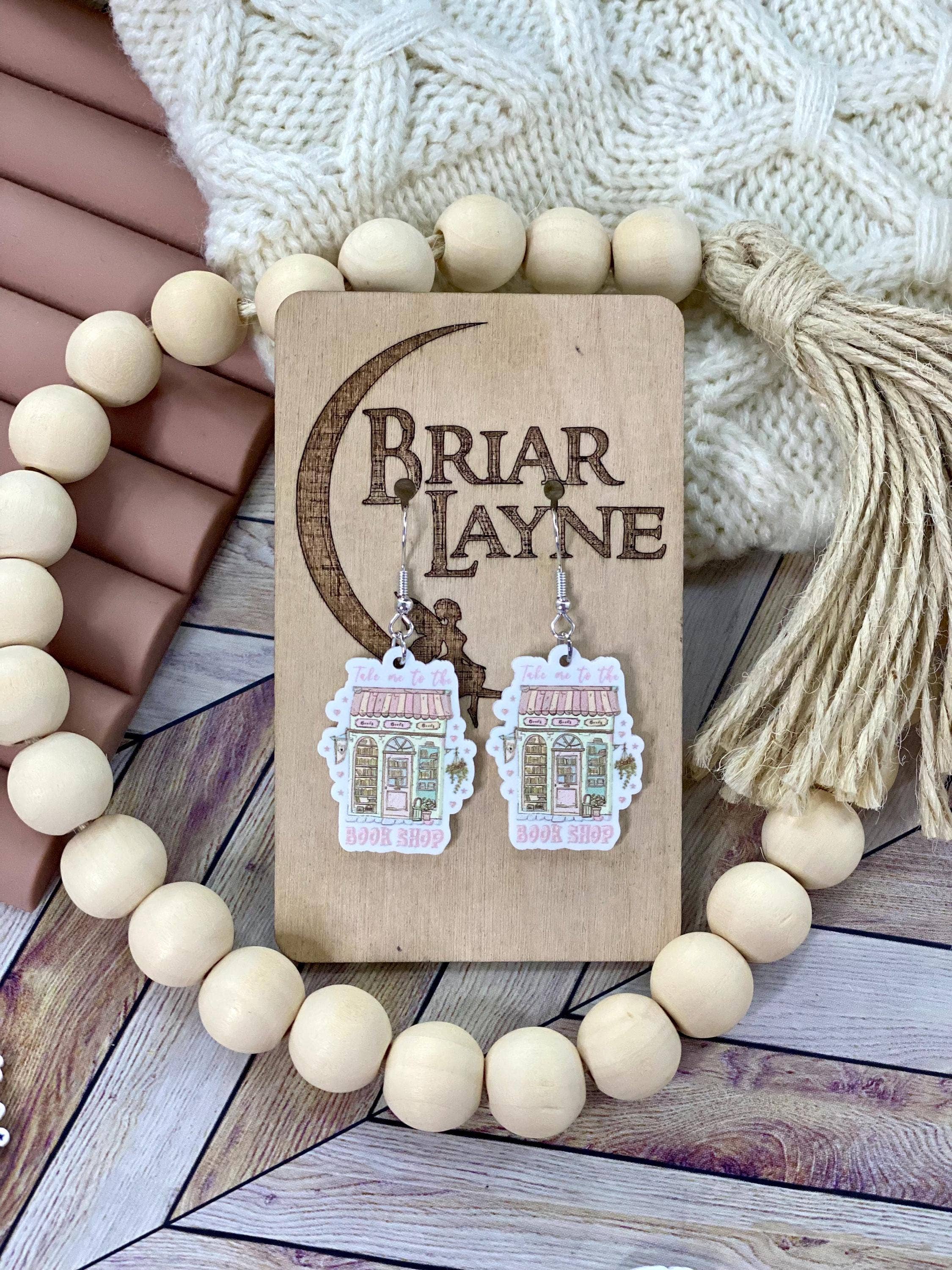 Bookstore Book Lovers Reader Library Earrings