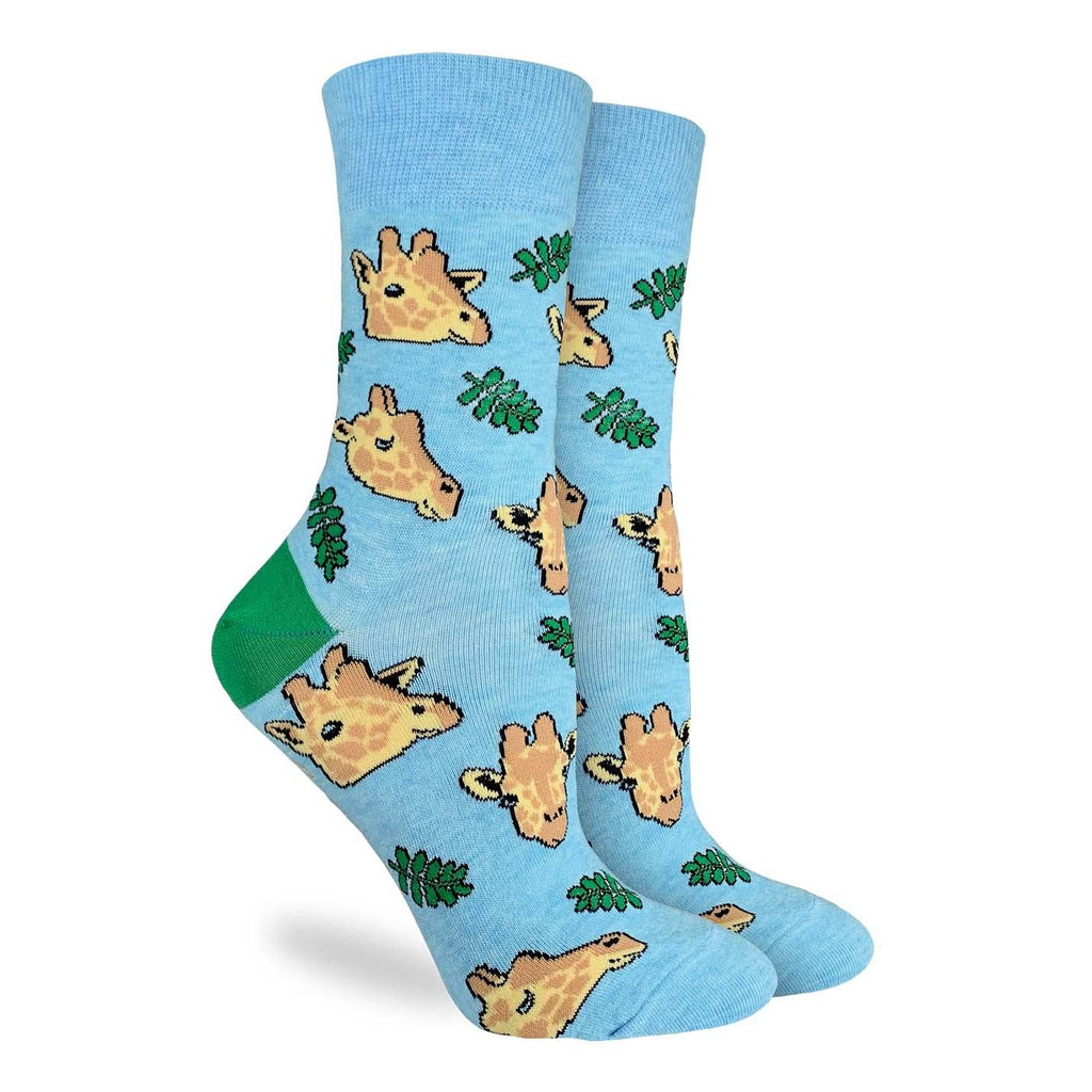 Women's Giraffe Heads Socks: Shoe Size 5-9