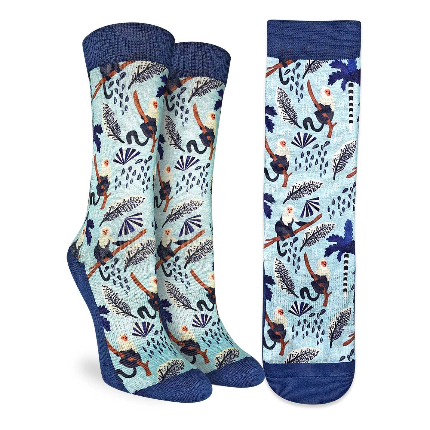 Women's Tropical Monkeys Socks [CLEARANCE]: Shoe Size 5-9