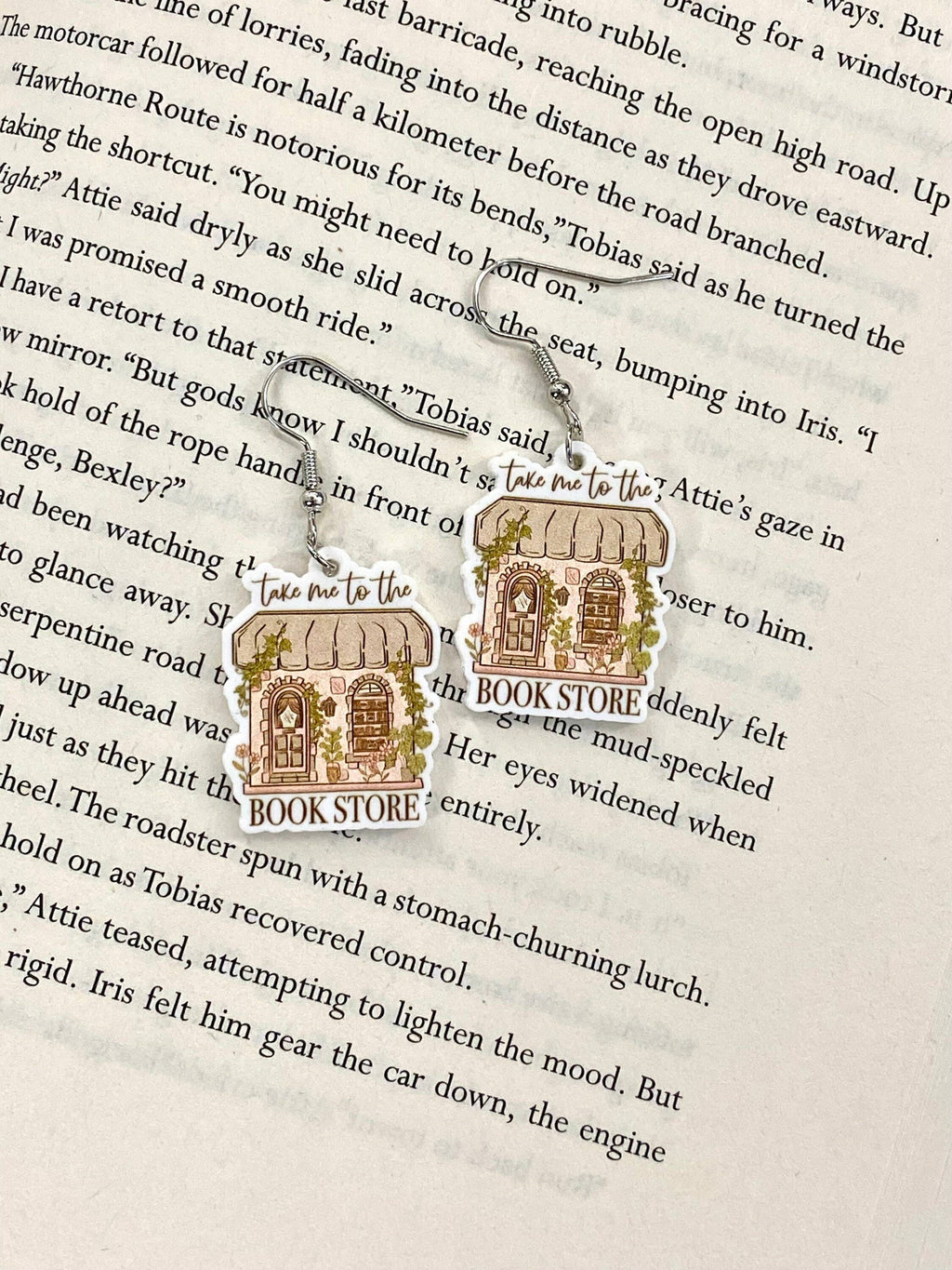 Bookstore Book Lovers Reader Library Earrings