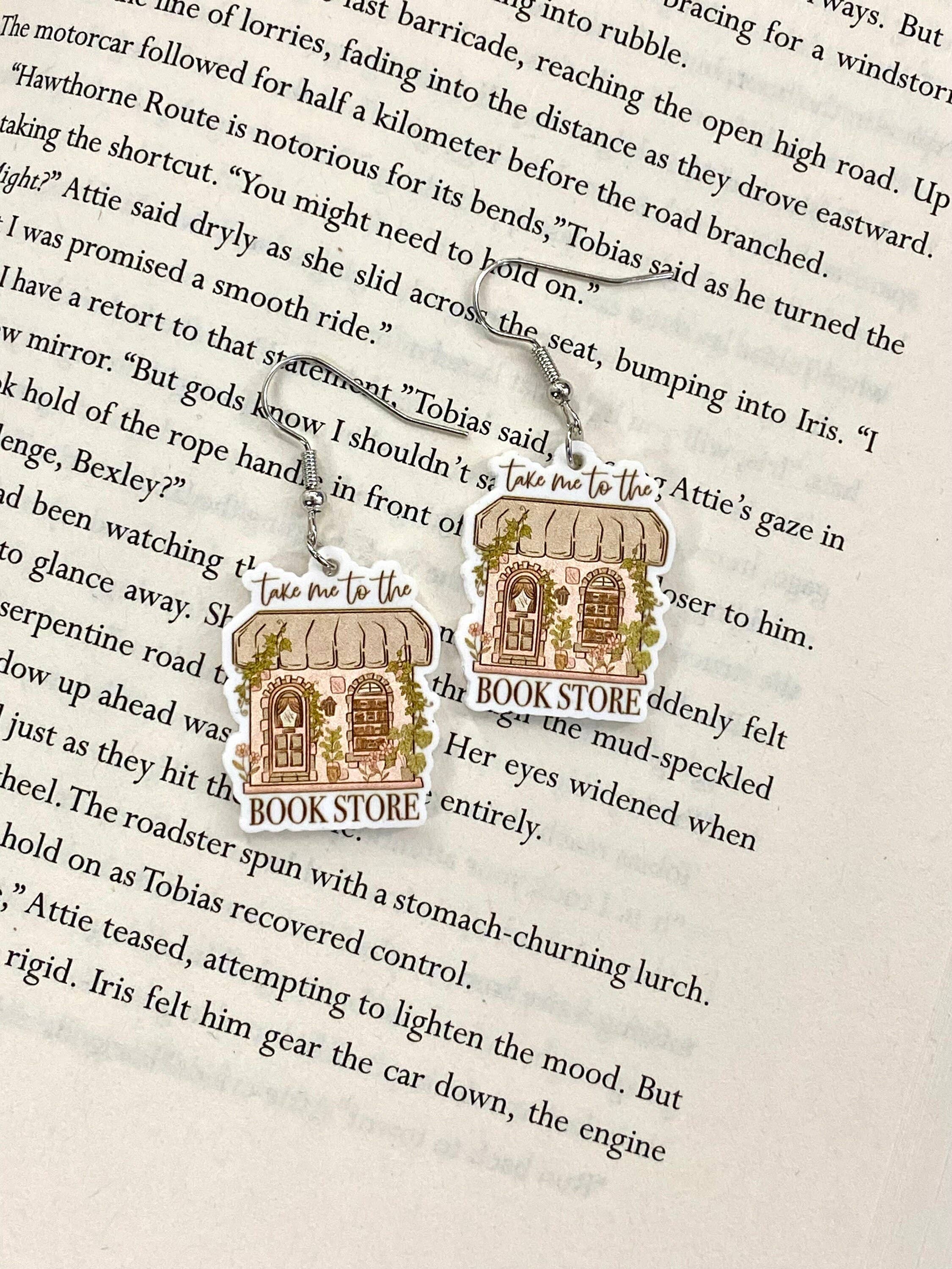 Bookstore Book Lovers Reader Library Earrings