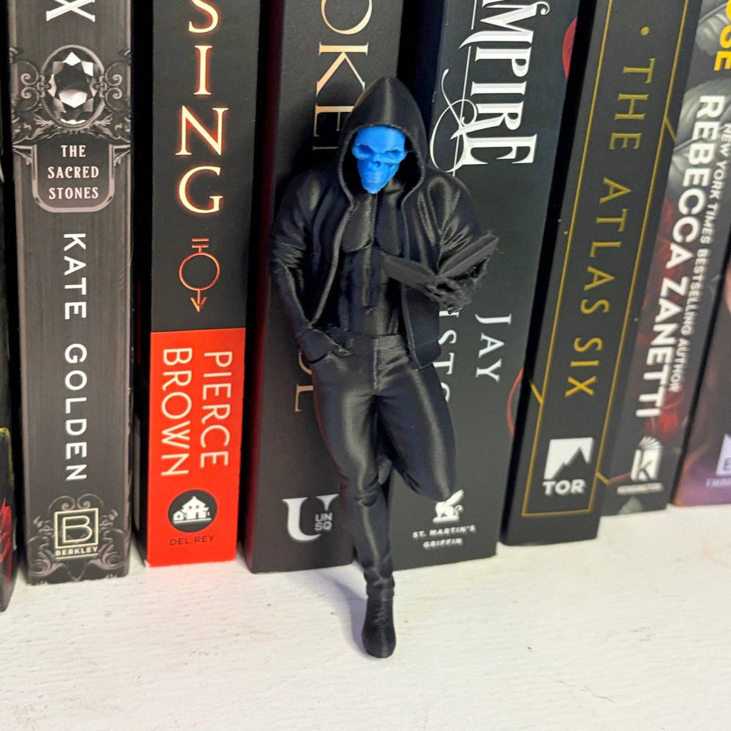 Dark Romance Reader Bookshelf Decor: Blue / Small 4.7 inch