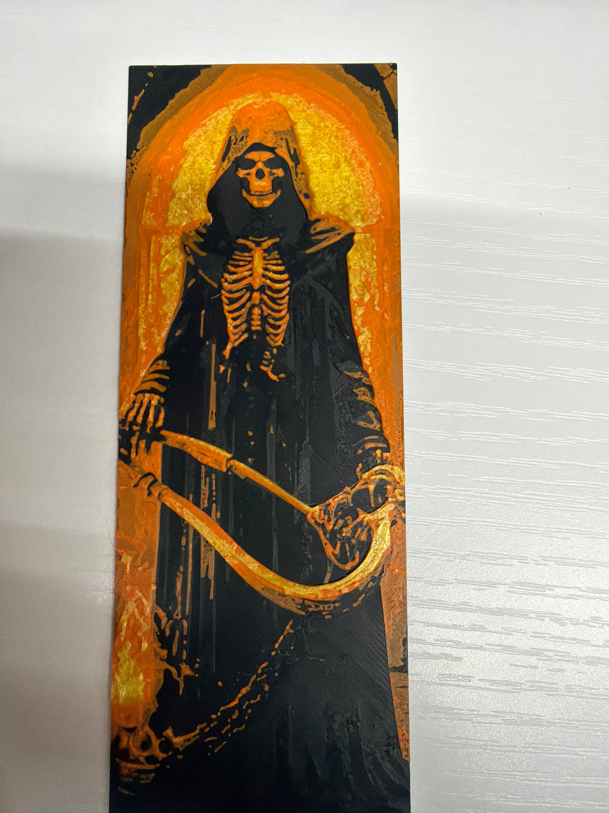 Orange death bookmark