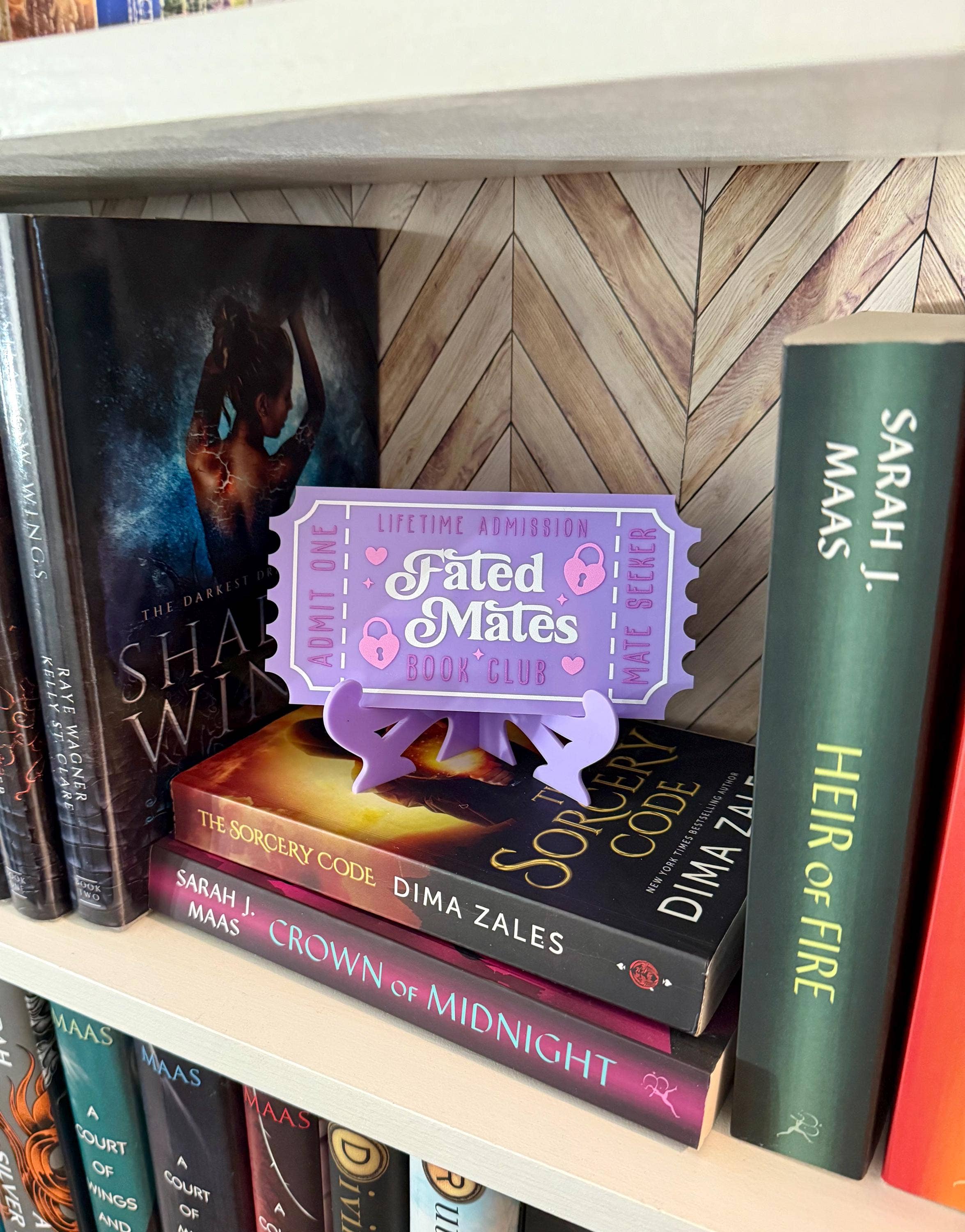 Bookish Shelf Sitter and Decor with Reading Tickets