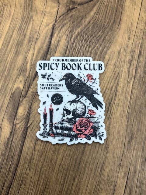 Spicy Book Club Bookish Shelf Sitter Decor