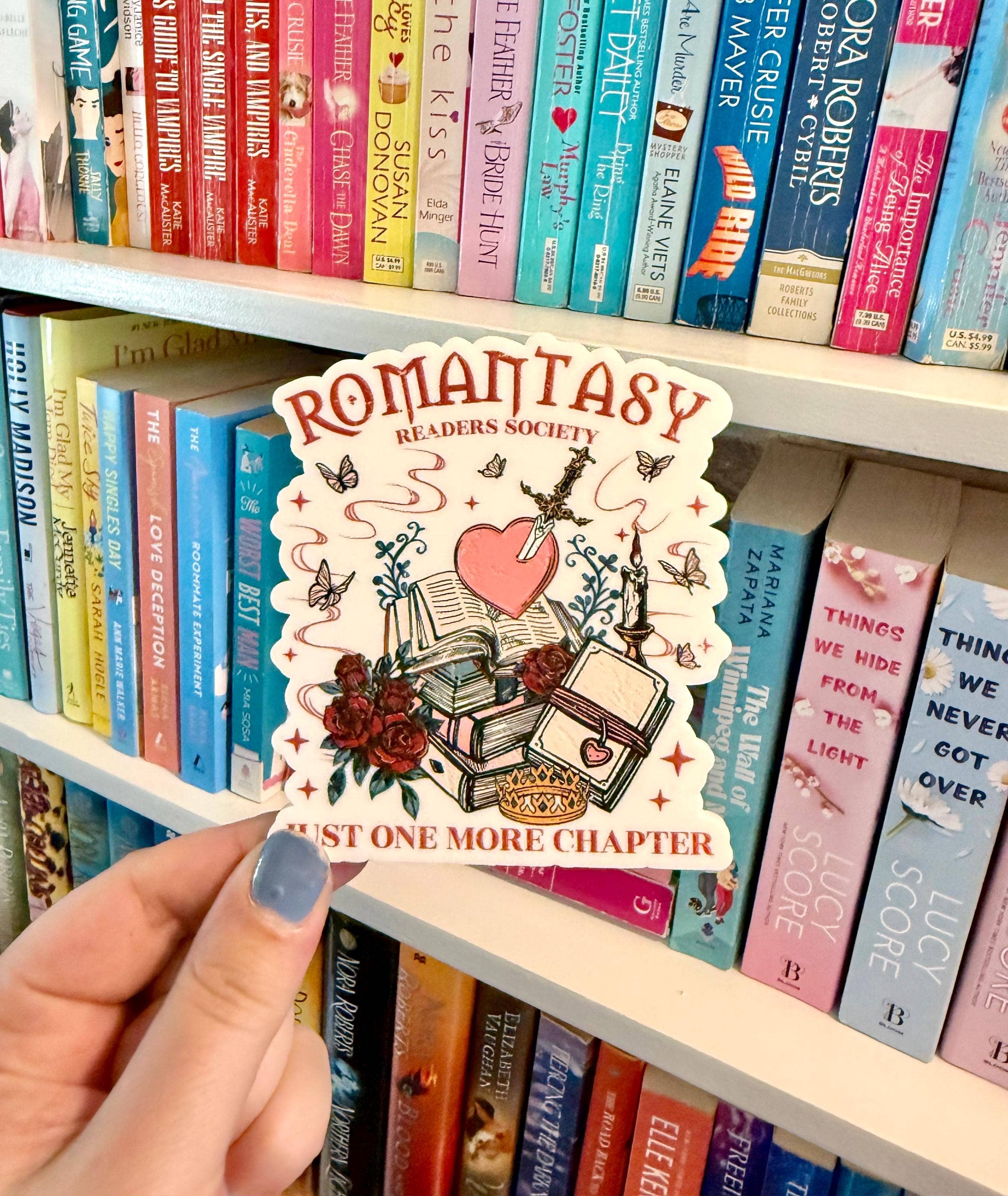 Romantasy Bookish Shelf Sitter Decor