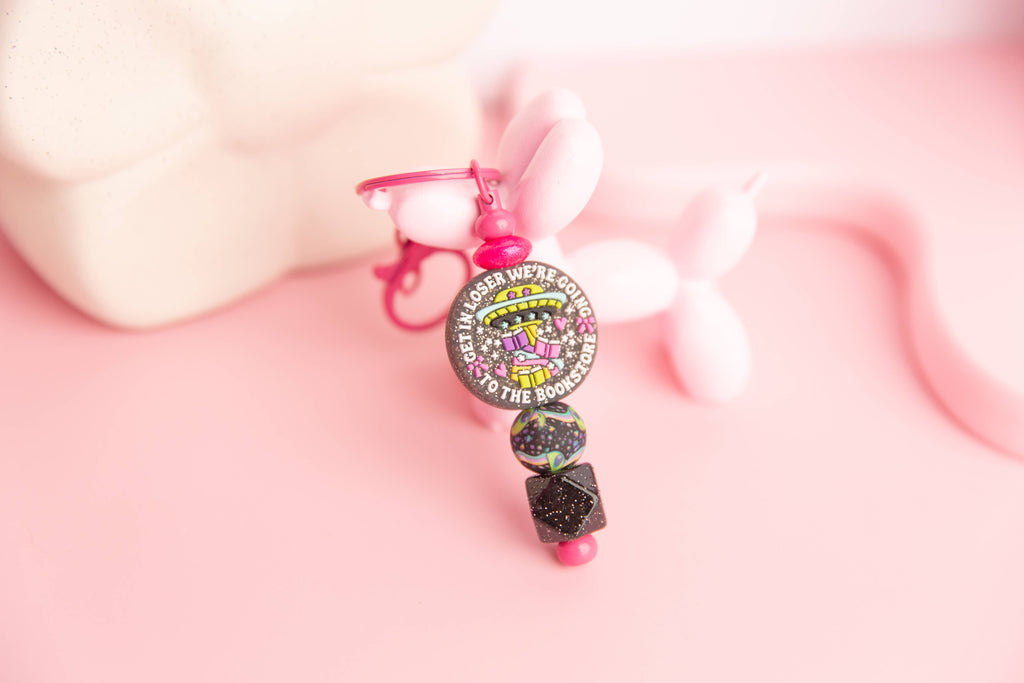 Get in Loser Keychain – Book Lover Accessory