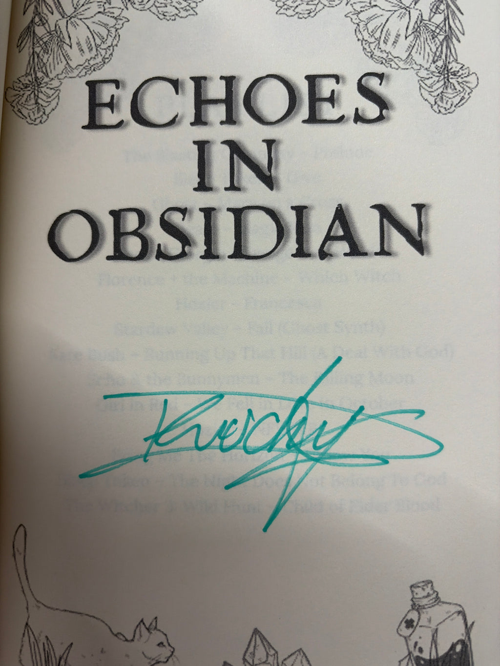 Echoes in obsidian