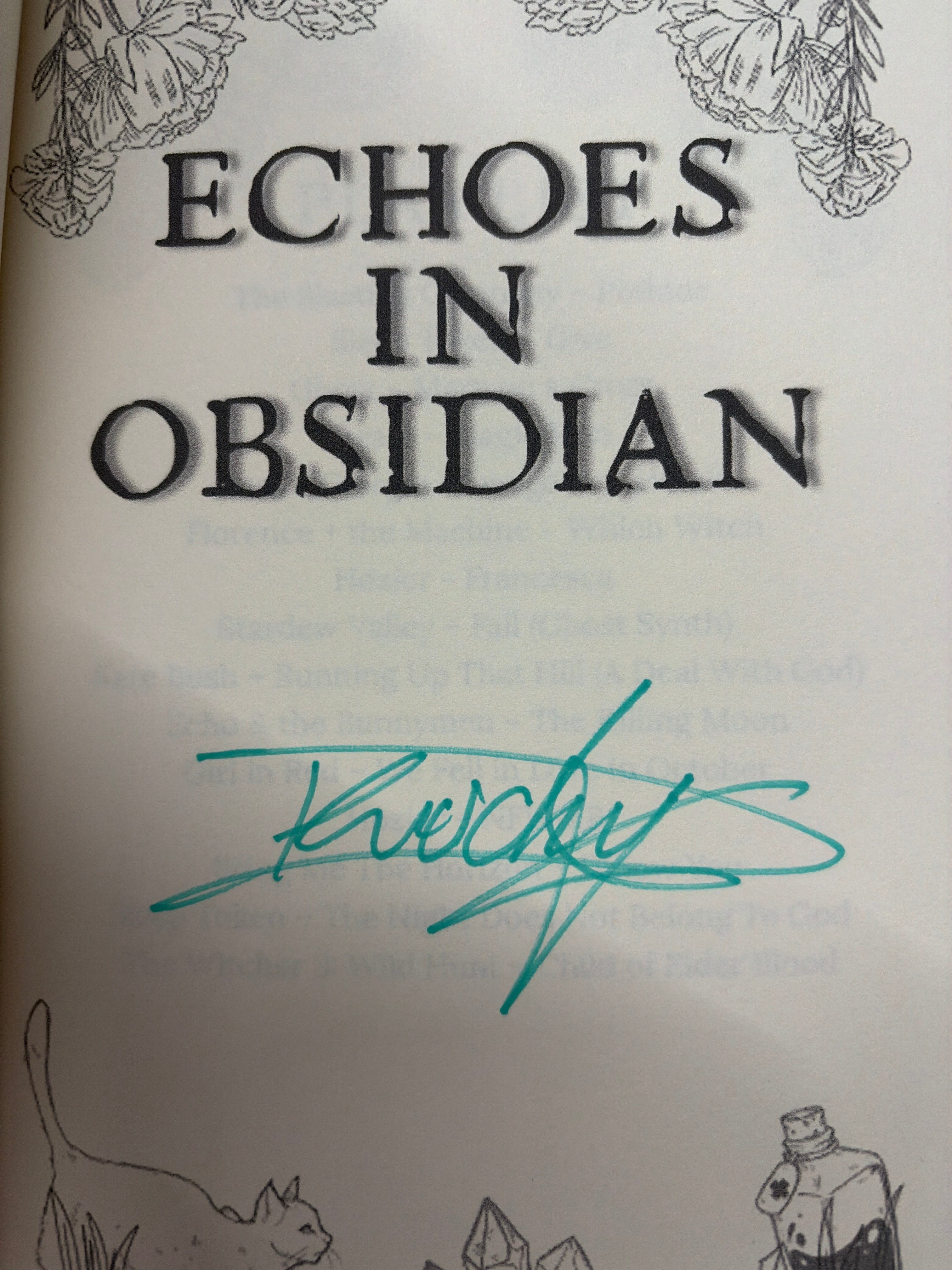 Echoes in obsidian