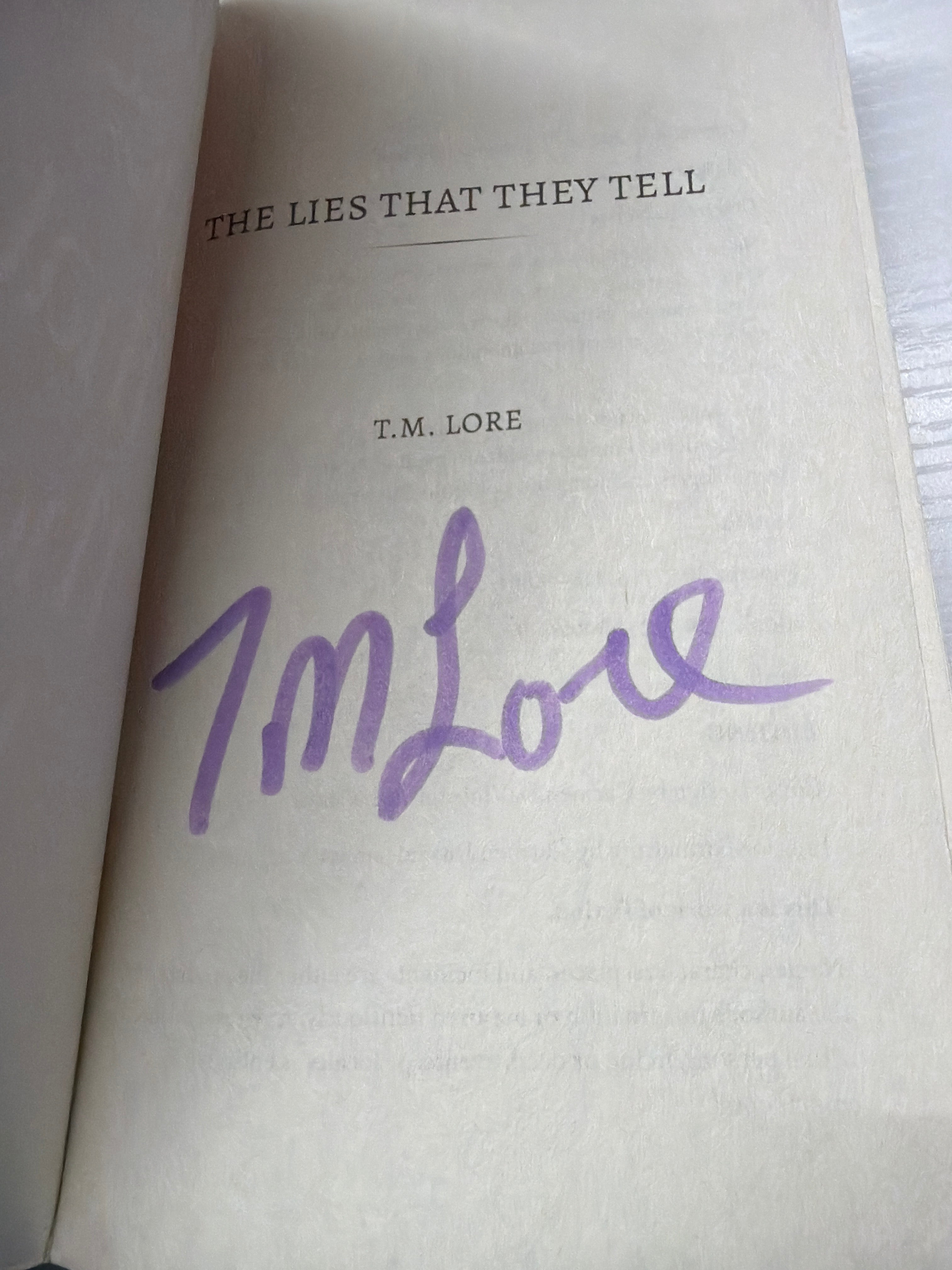 The lies that they tell