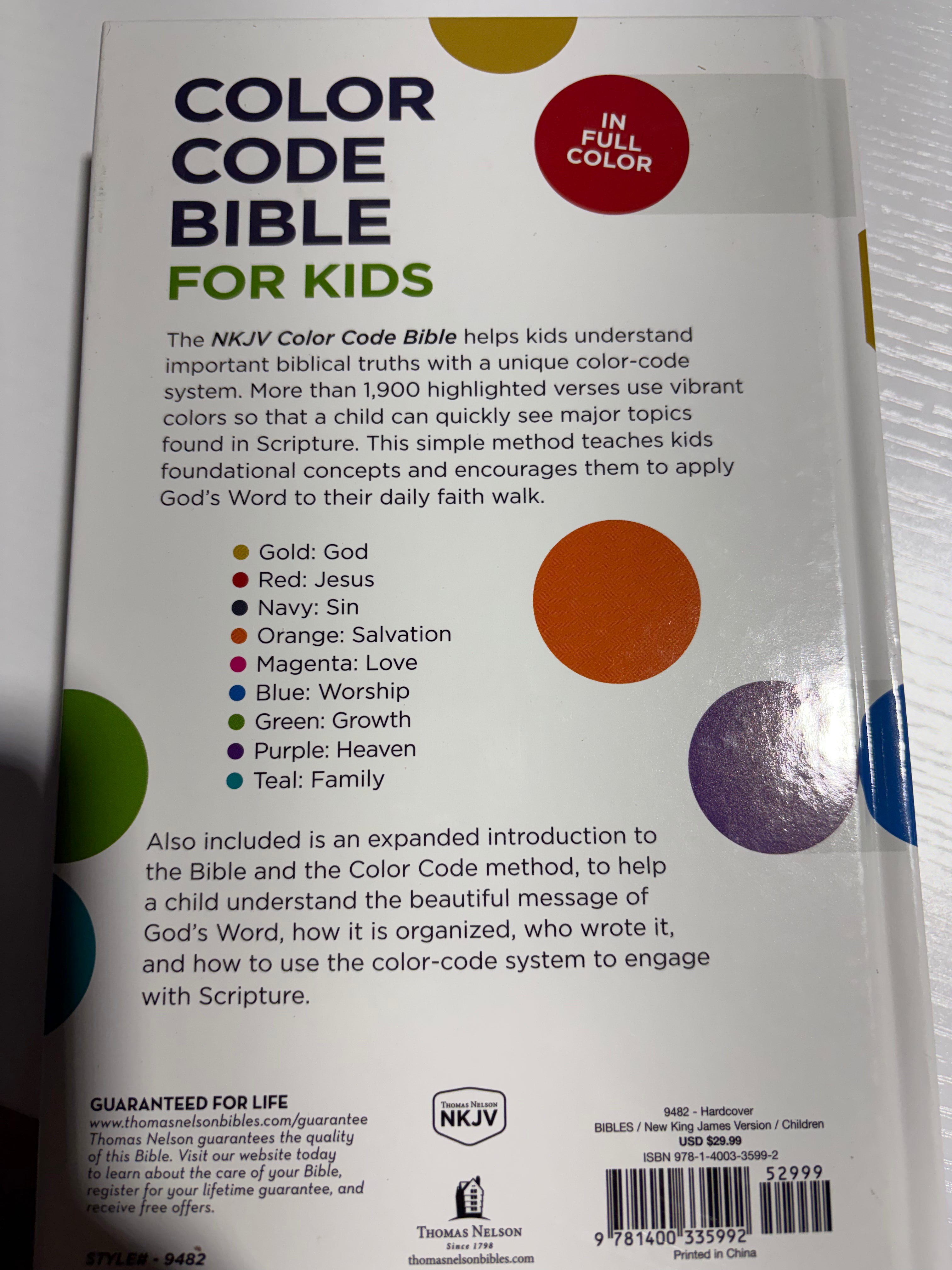 Color Code Bible for Kids