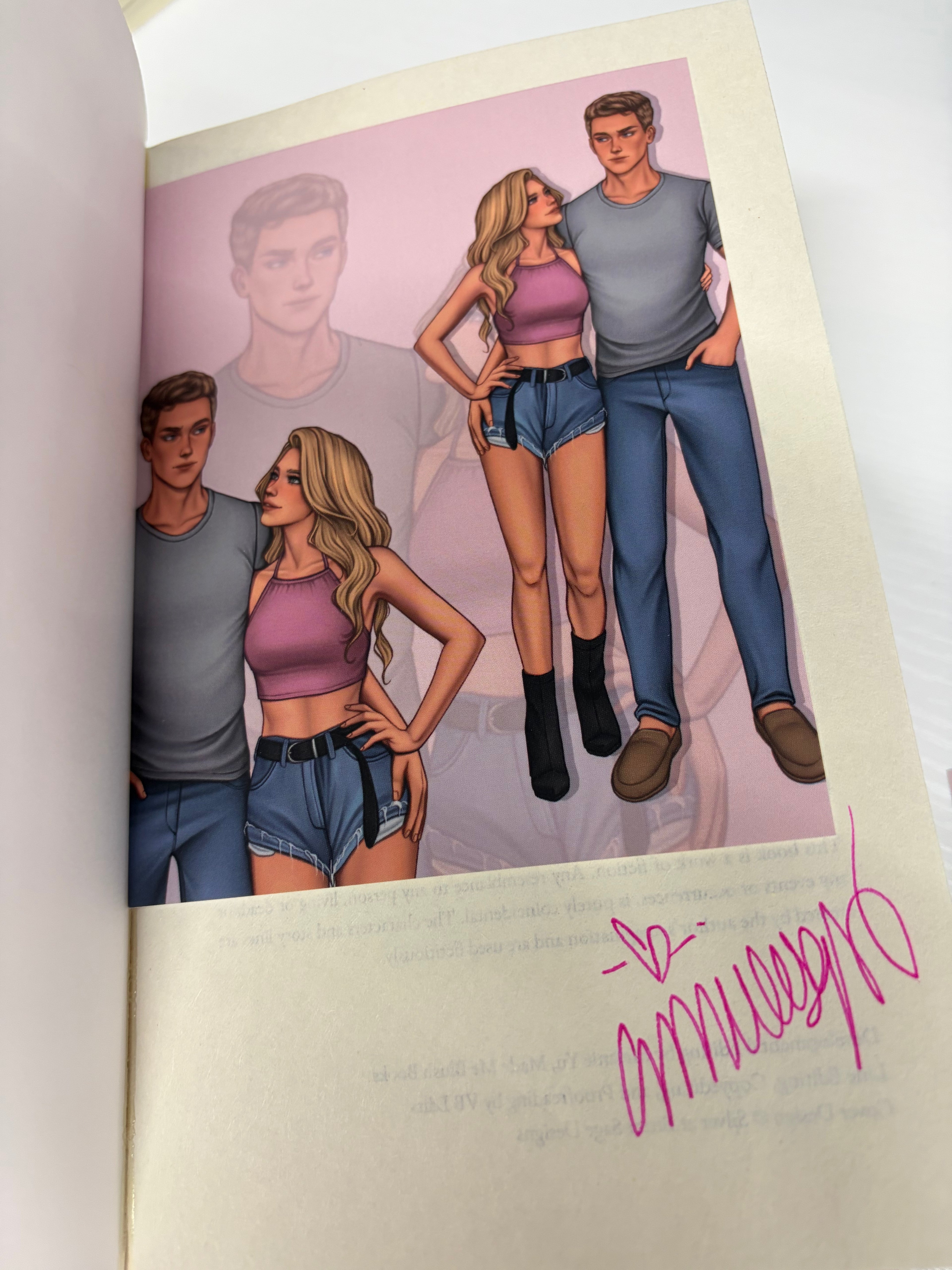 Fourth Wheel *signed with art* (Hampton Hearts Book 3)