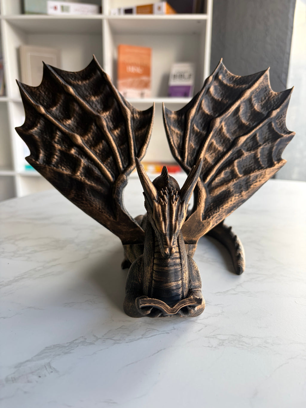 3D Gold Dragon Bookholder