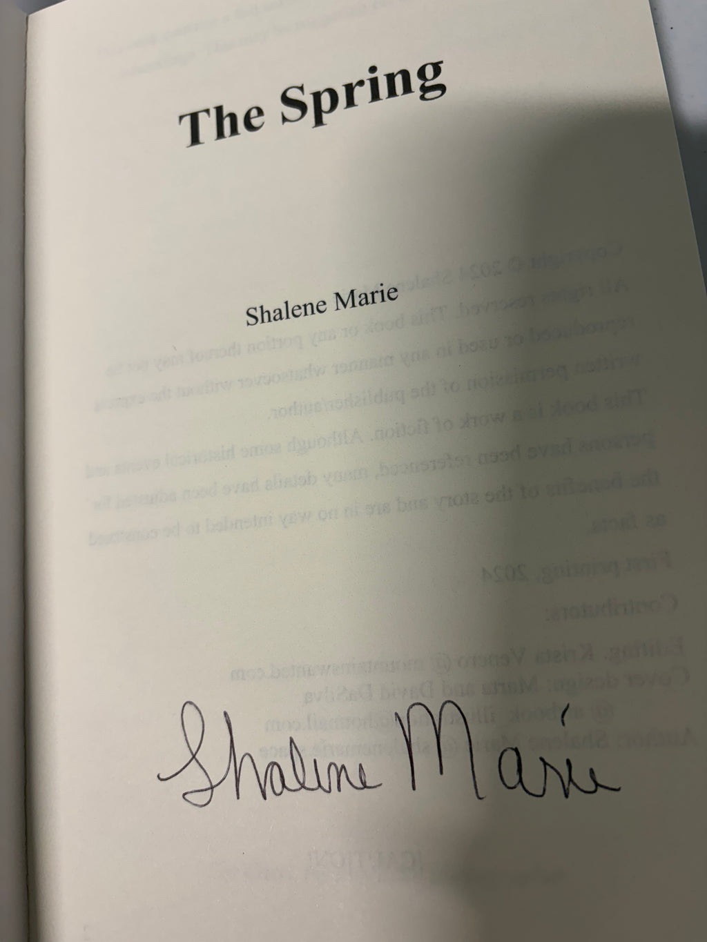 The Spring *signed*