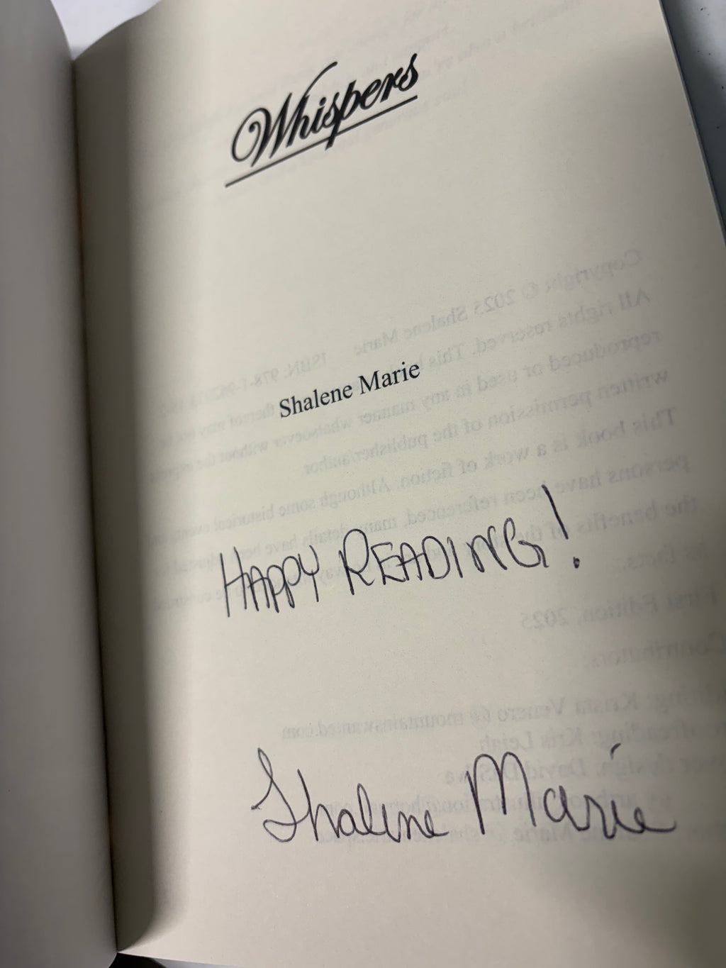 Whispers *signed*