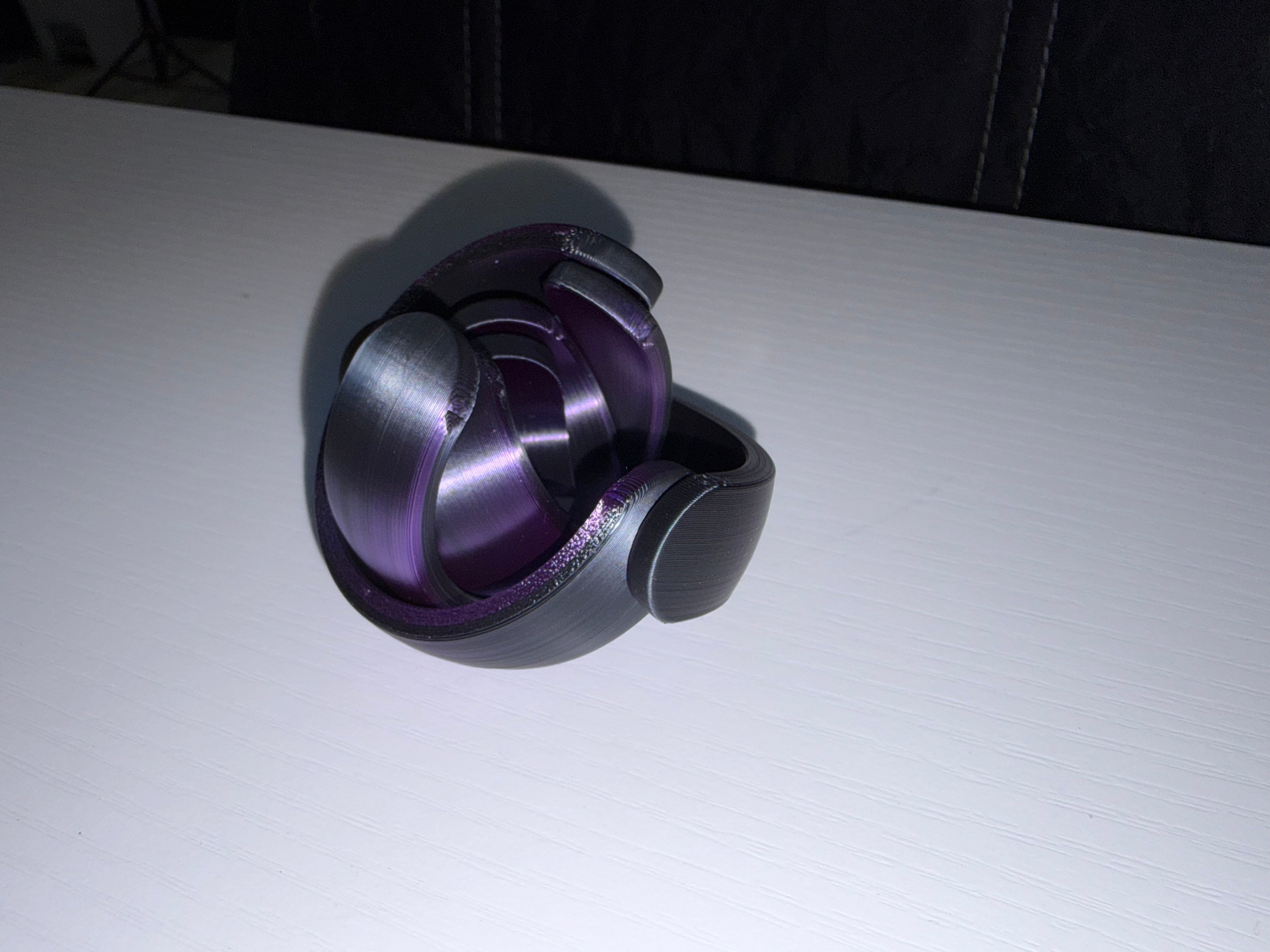 Spinning Purple & Black Fidget