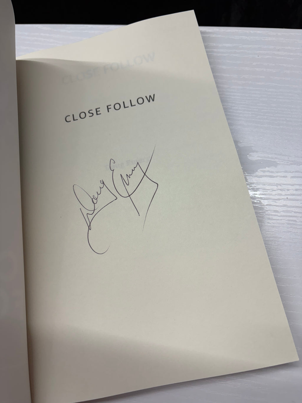 Close Follow (Trevor McCowen Book 1) *signed*