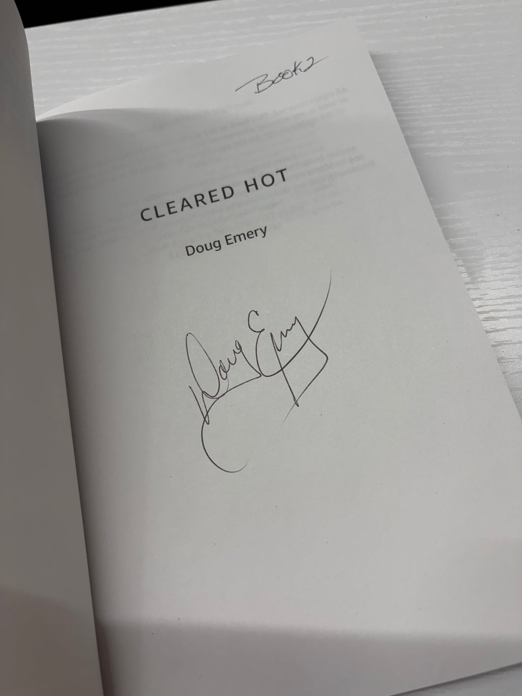 Cleared Hot (Trevor McCowen Book 2) *signed*