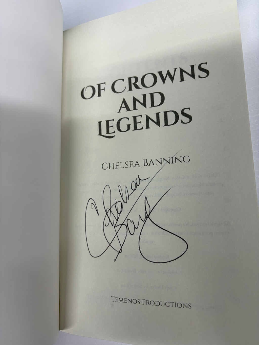 Of Crowns and Legends (The Fight for Camelot: Book 1) *signed*