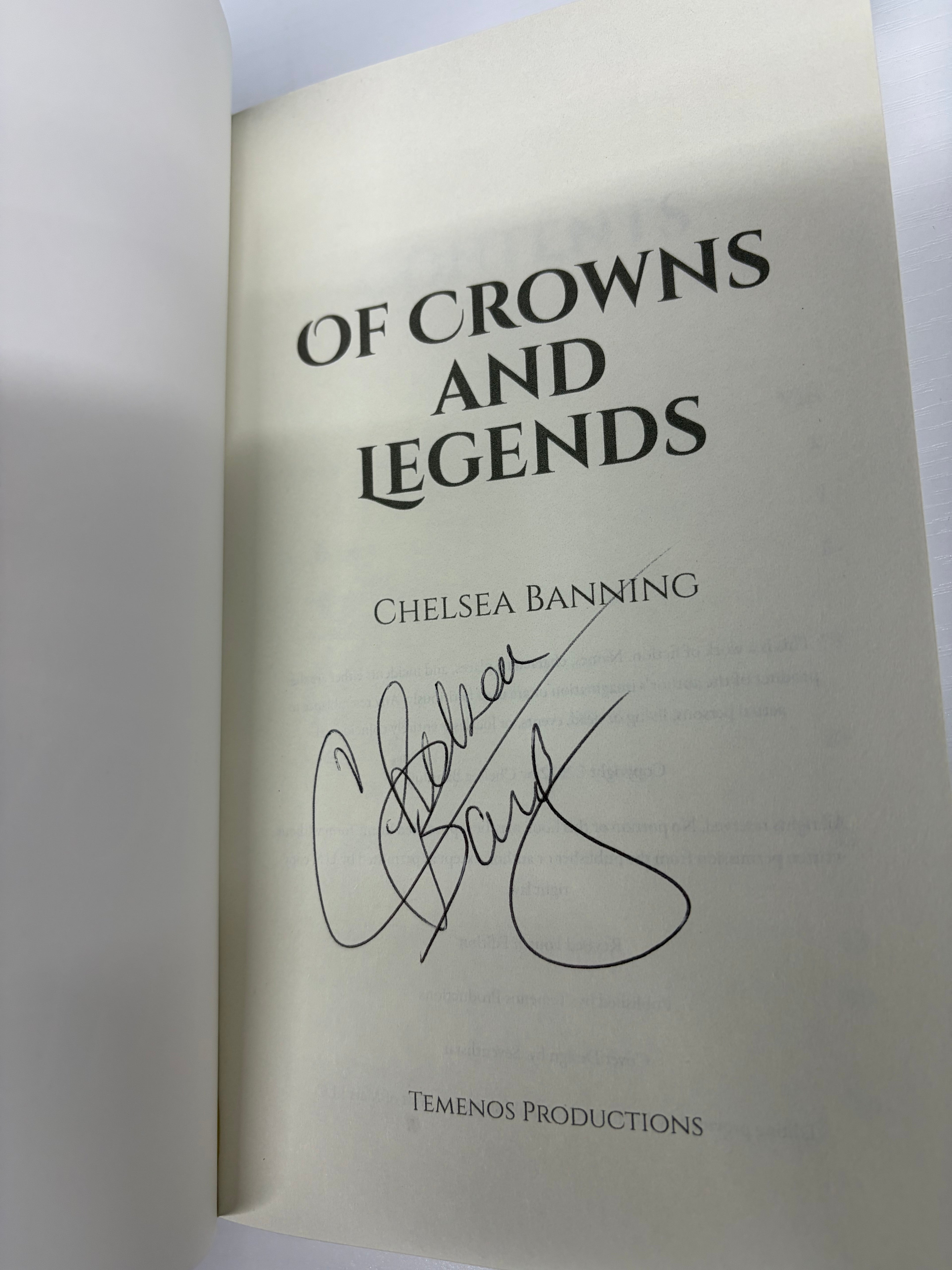 Of Crowns and Legends (The Fight for Camelot: Book 1) *signed*