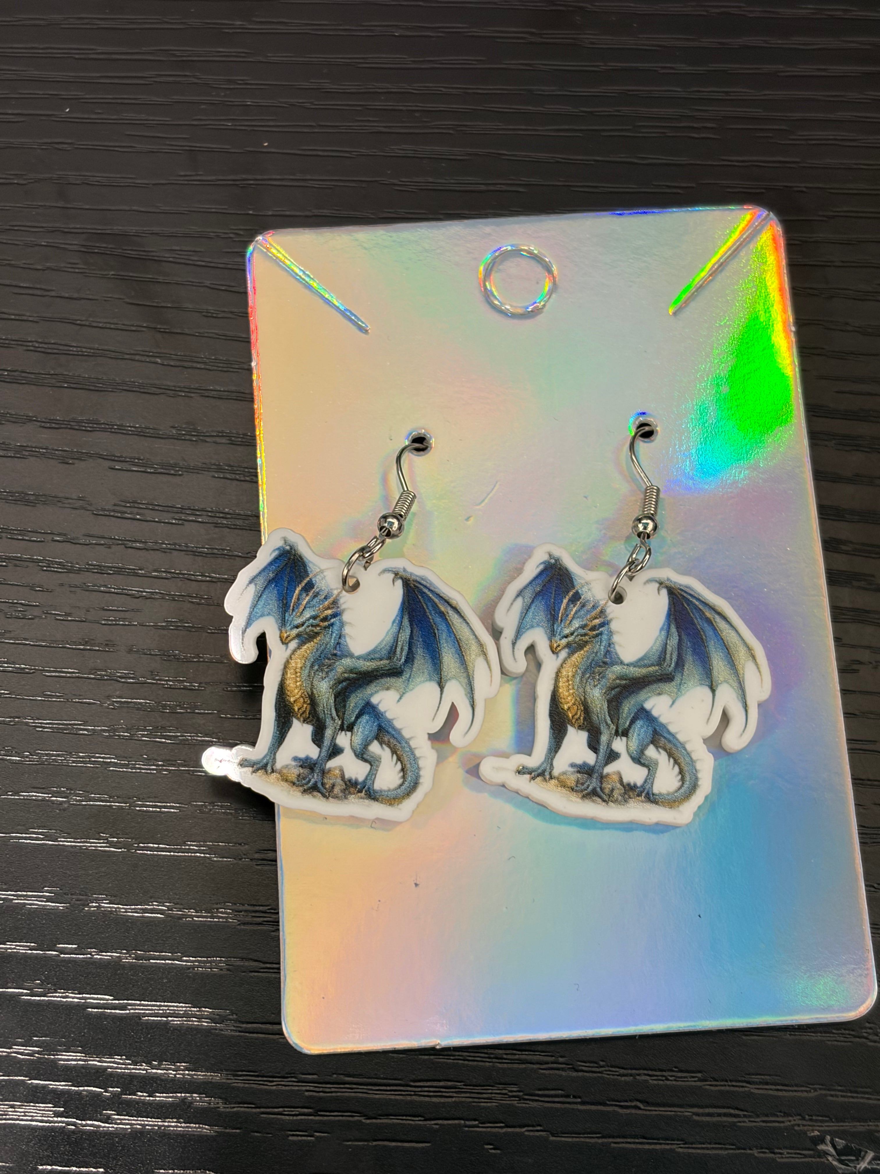 Blue Dragon earrings