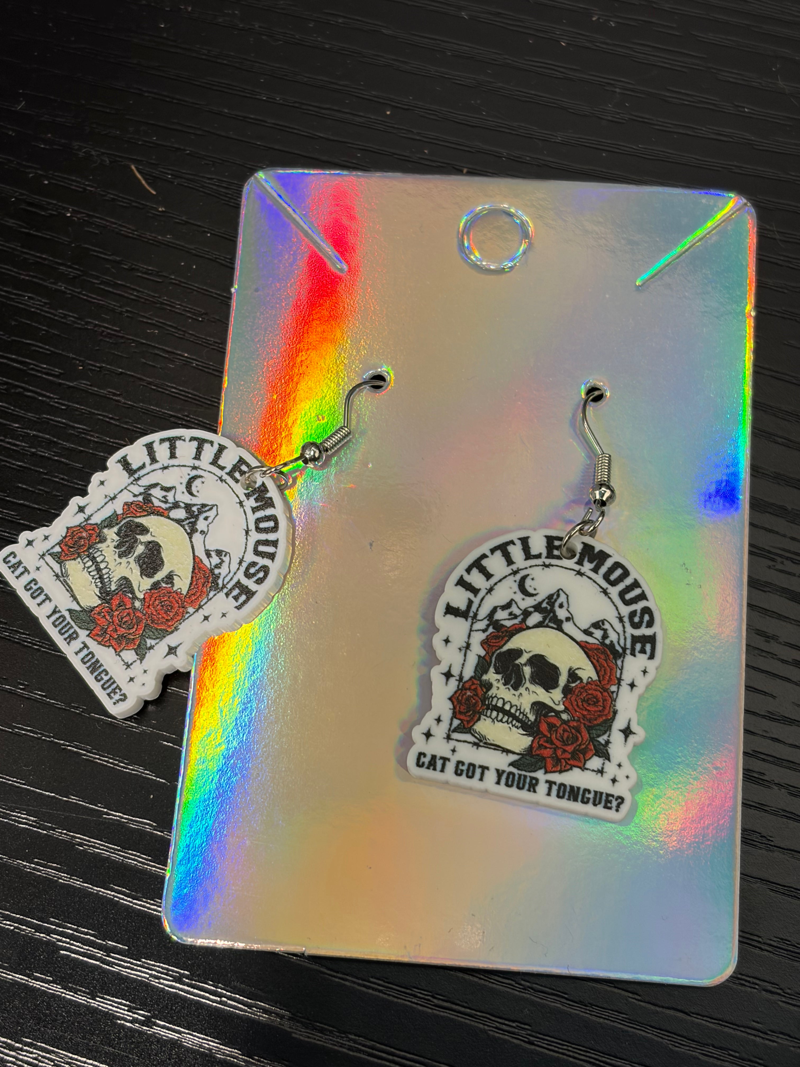 Run Little Mouse earrings