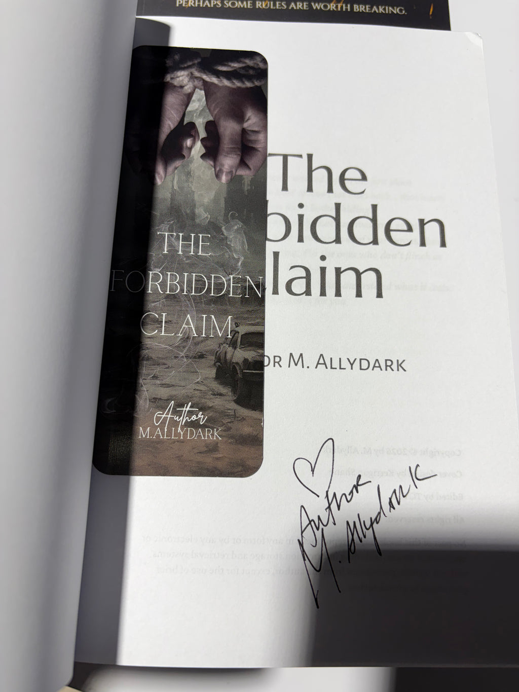 The Forbidden Claim *signed*