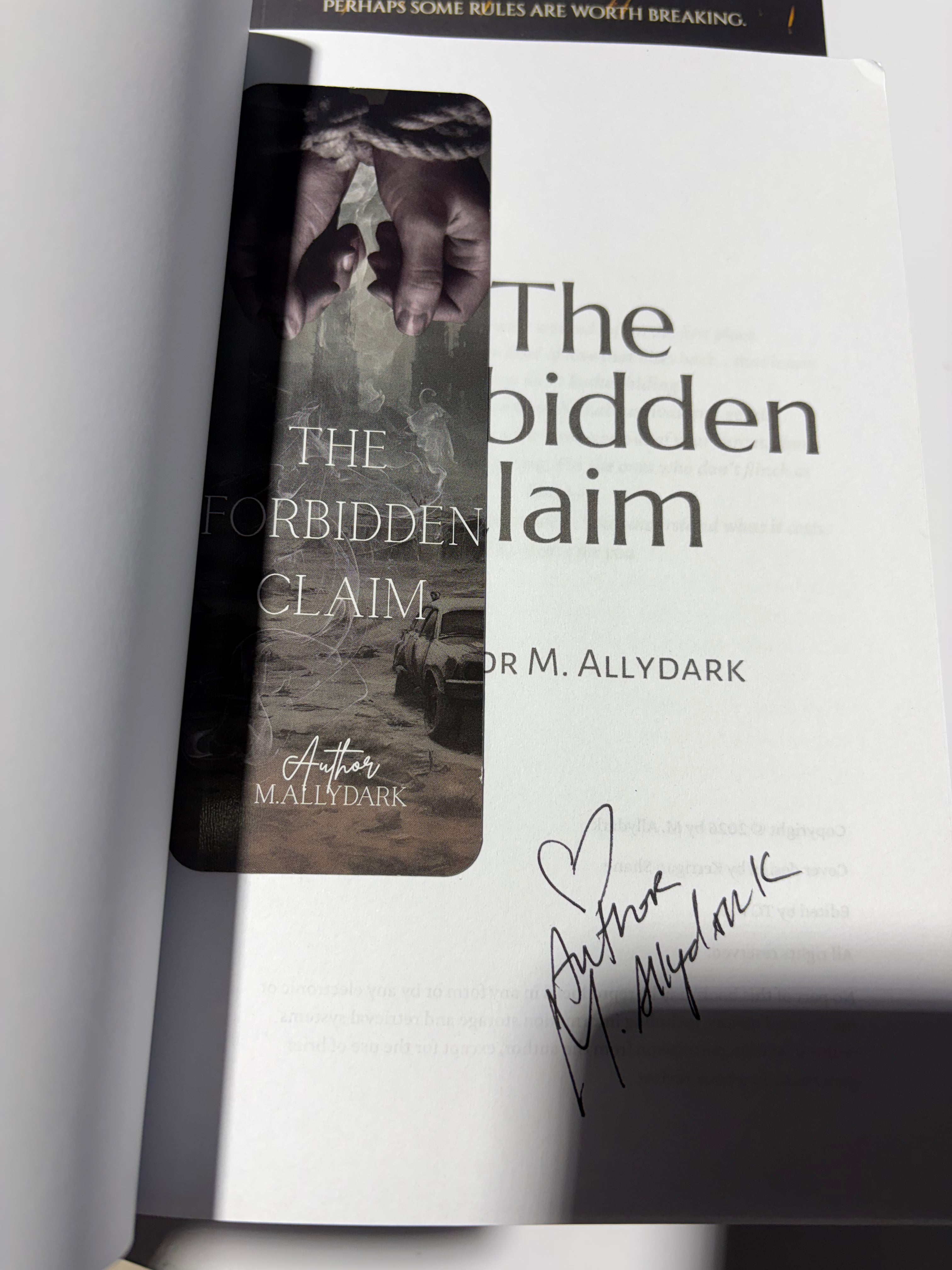 The Forbidden Claim *signed*