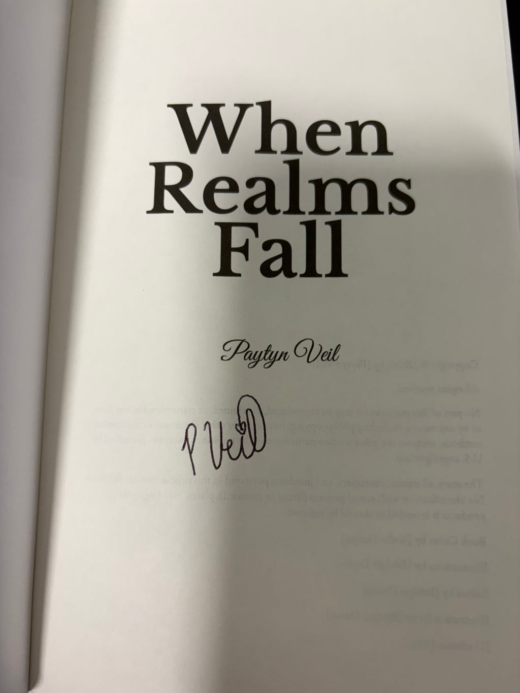 When Realms Fall *sprayed and non sprayed edges available* all signed