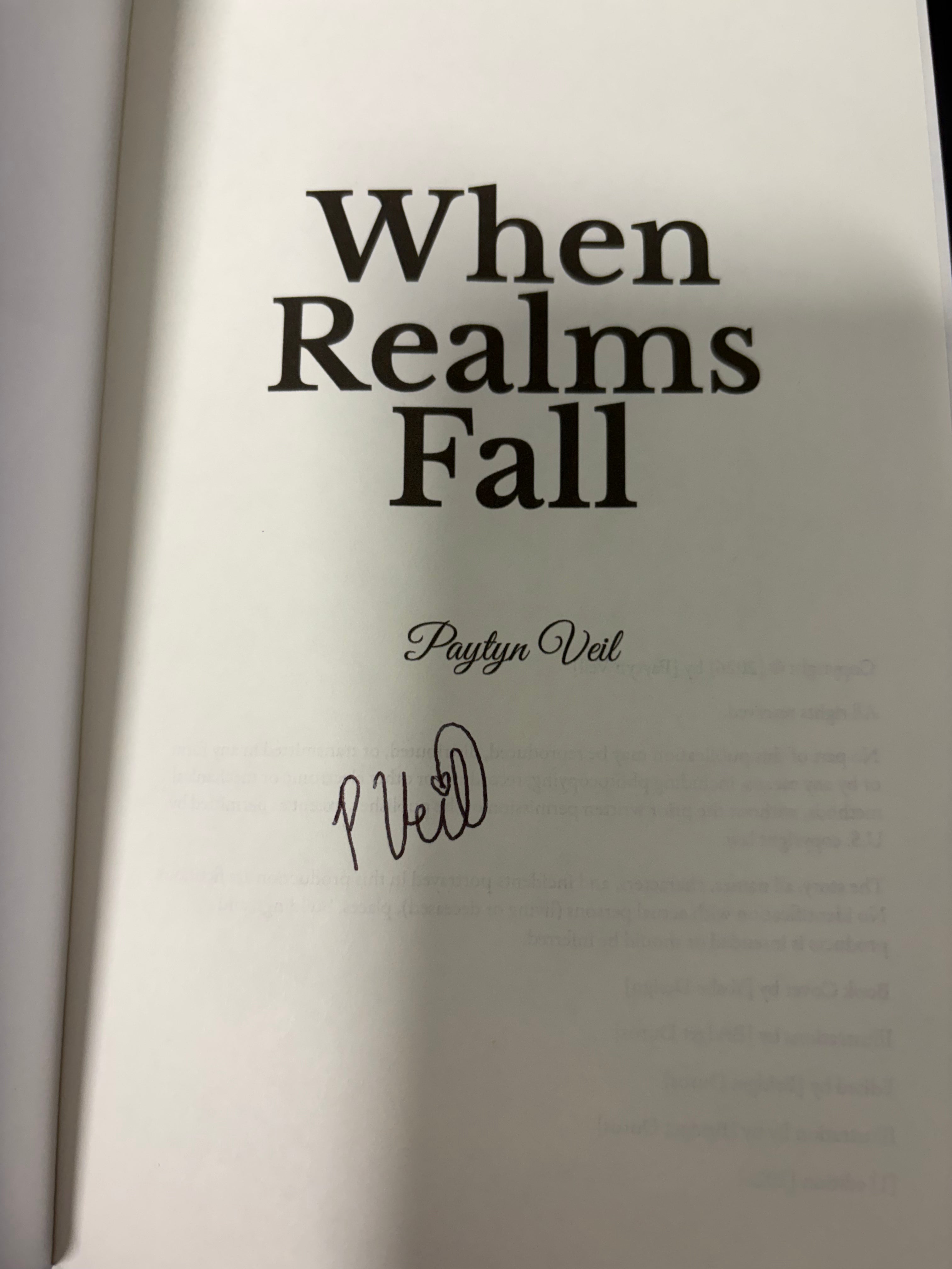 When Realms Fall *sprayed and non sprayed edges available* all signed