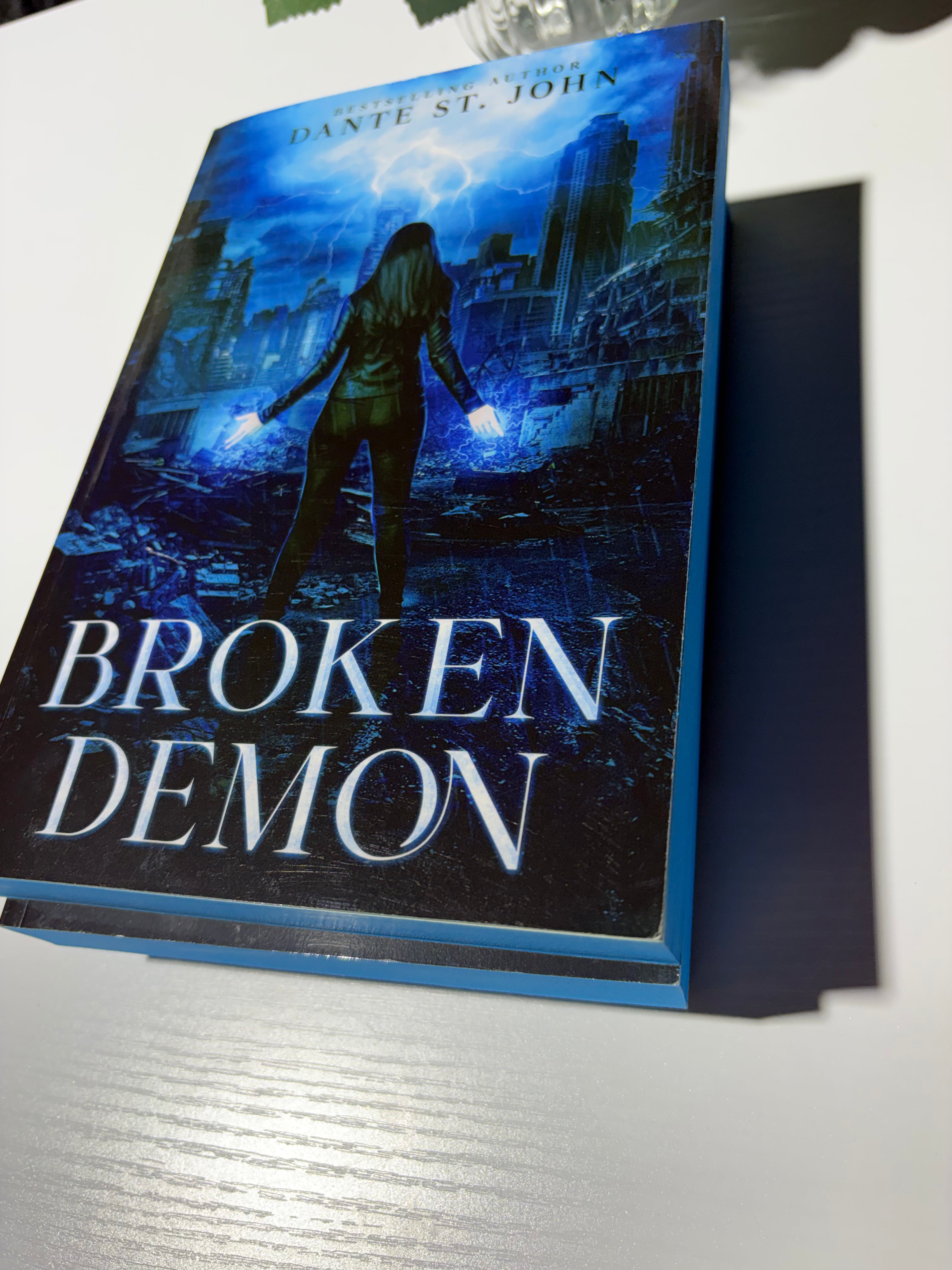 Broken Demon *signed with art* sprayed edges