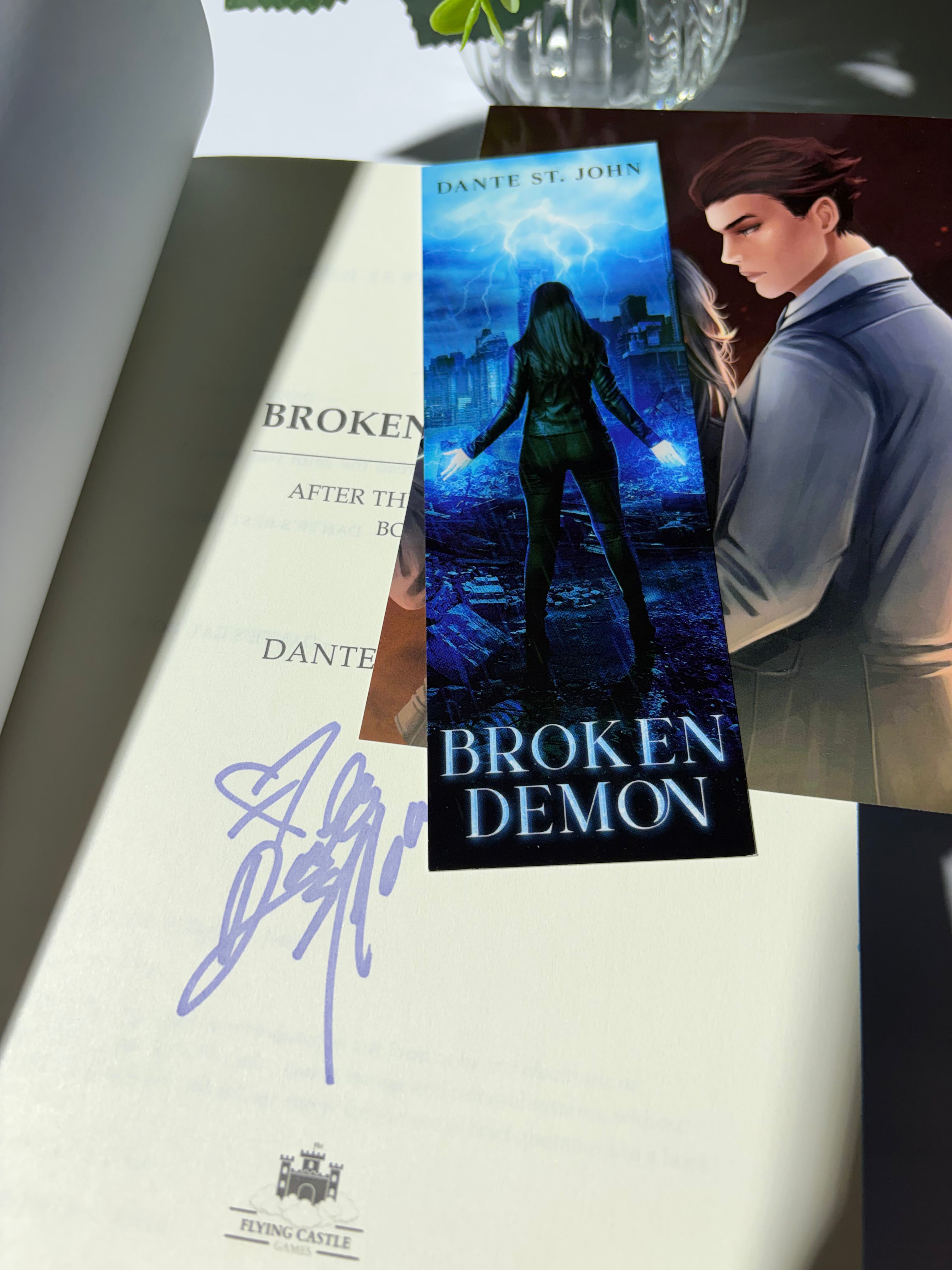 Broken Demon *signed with art* sprayed edges
