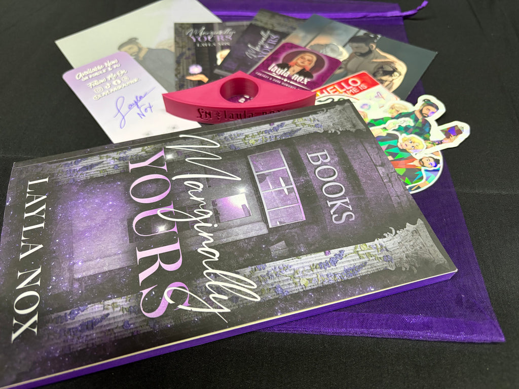 Marginally Yours *signed with sprayed edges and bookish goodies*