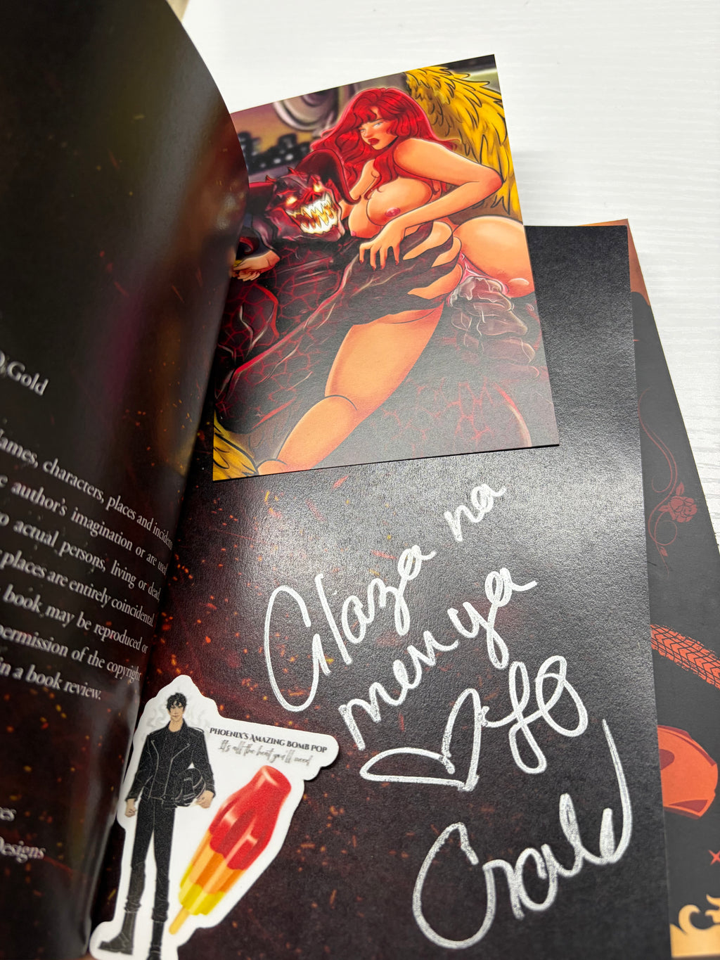 Flames (SE - signed with art - black pages)