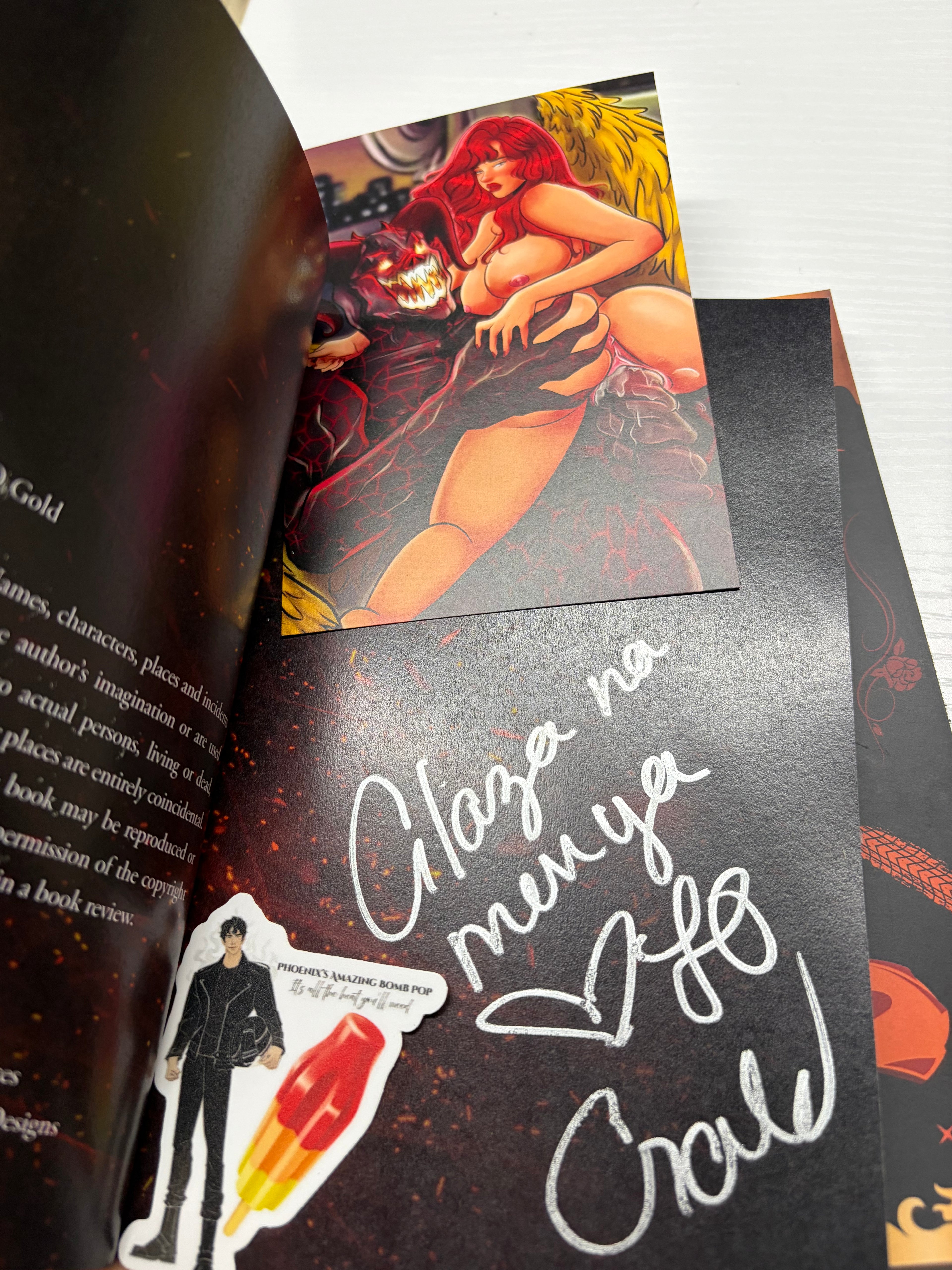 Flames (SE - signed with art - black pages)
