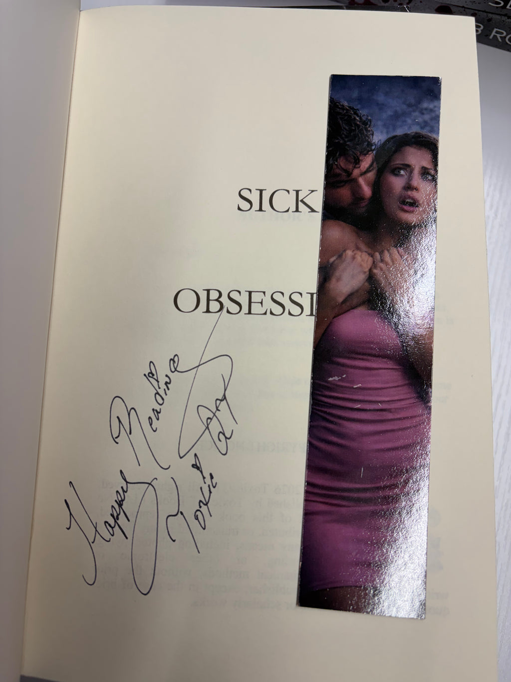 Sick Obsession *signed with art & different colored sprayed edges*