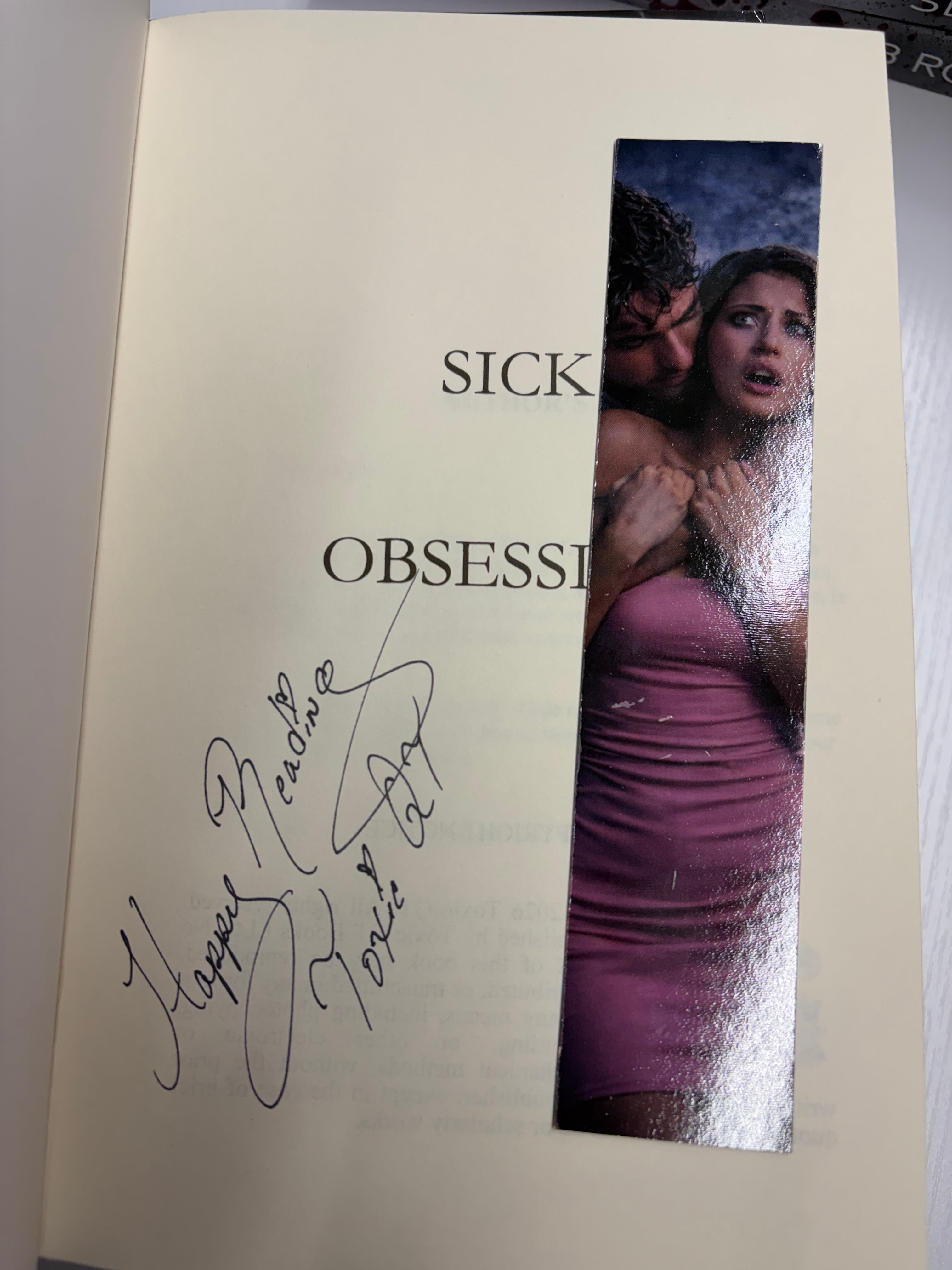 Sick Obsession *signed with art & different colored sprayed edges*