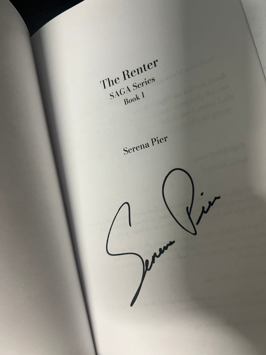The Renter (Book 1) *signed*