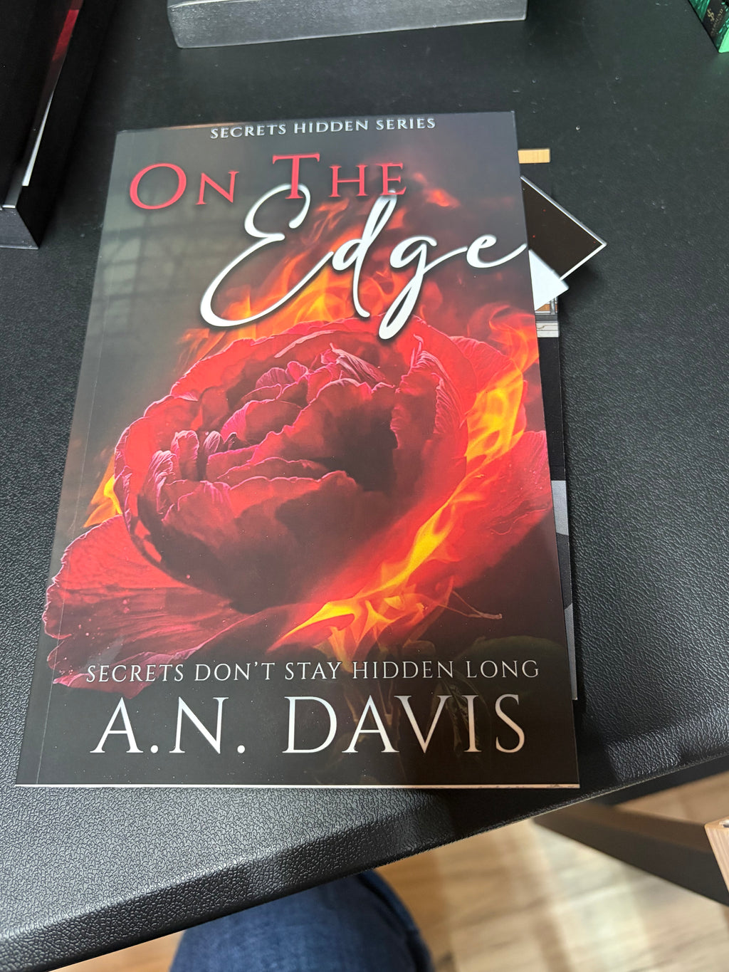 On The Edge (book 1) sprayed edges, signed, with art