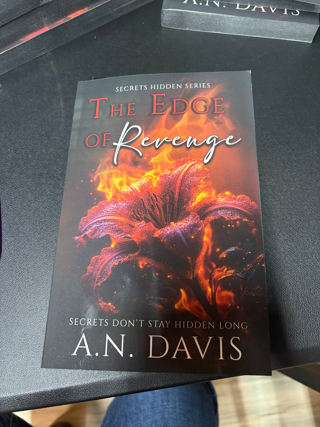 The Edge of Revenge (book 2) sprayed edges, signed, with art
