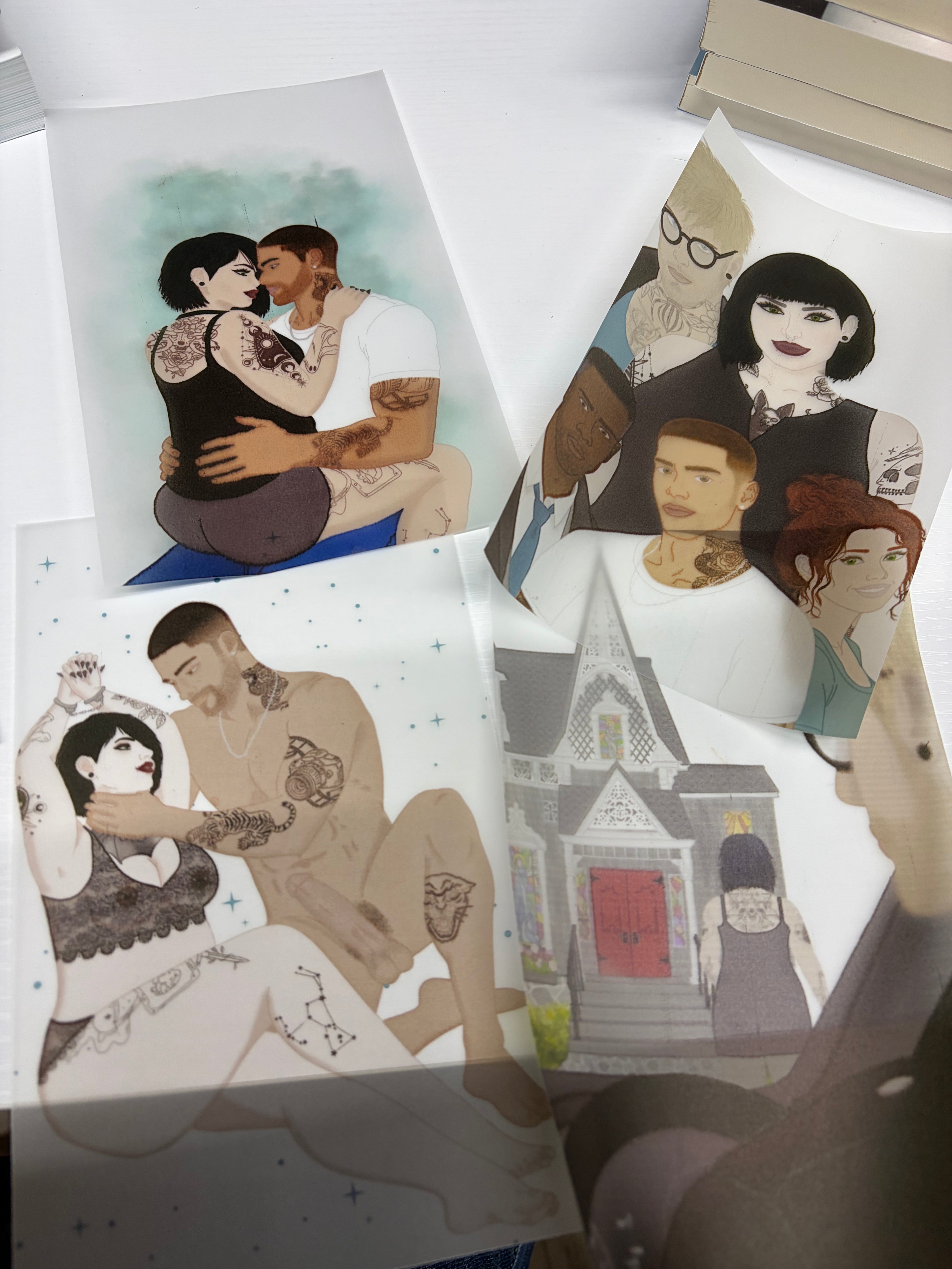 Echoes of Him (book 2) with art and overlays (signed)