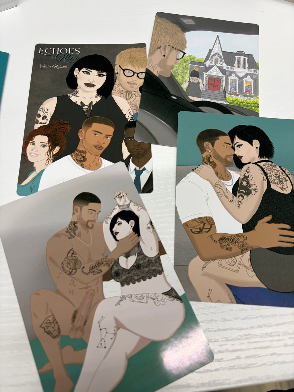 Echoes of Him (book 2) with art and overlays (signed)