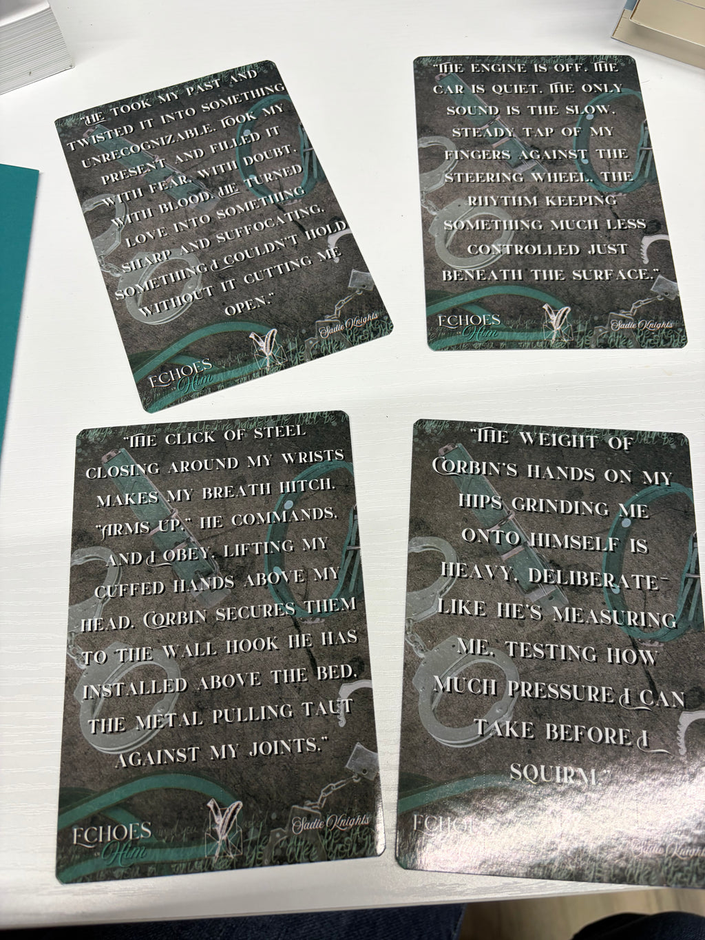 Echoes of Him (book 2) with art and overlays (signed)