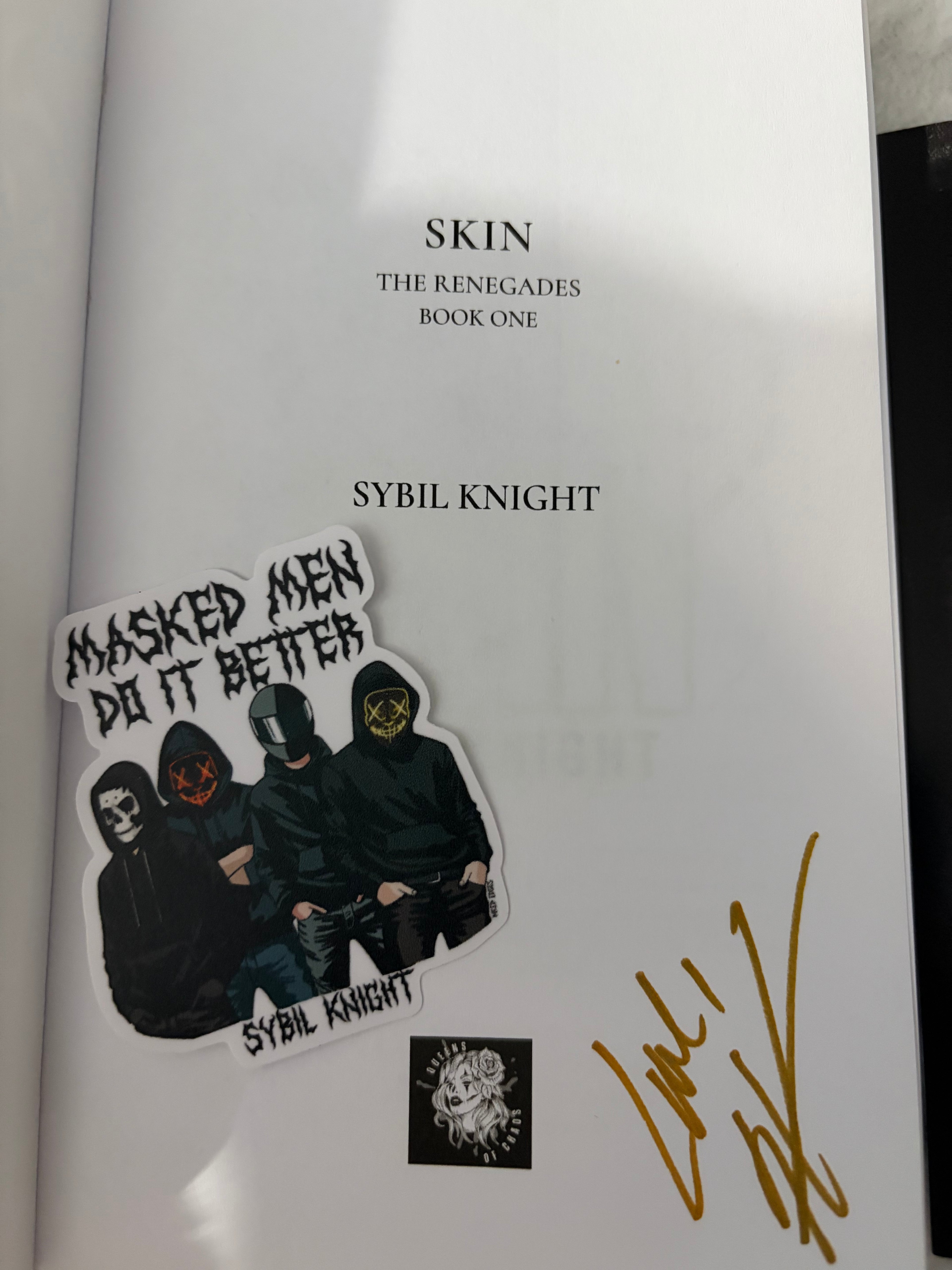 SKIN *special edition cover, signed, with art*
