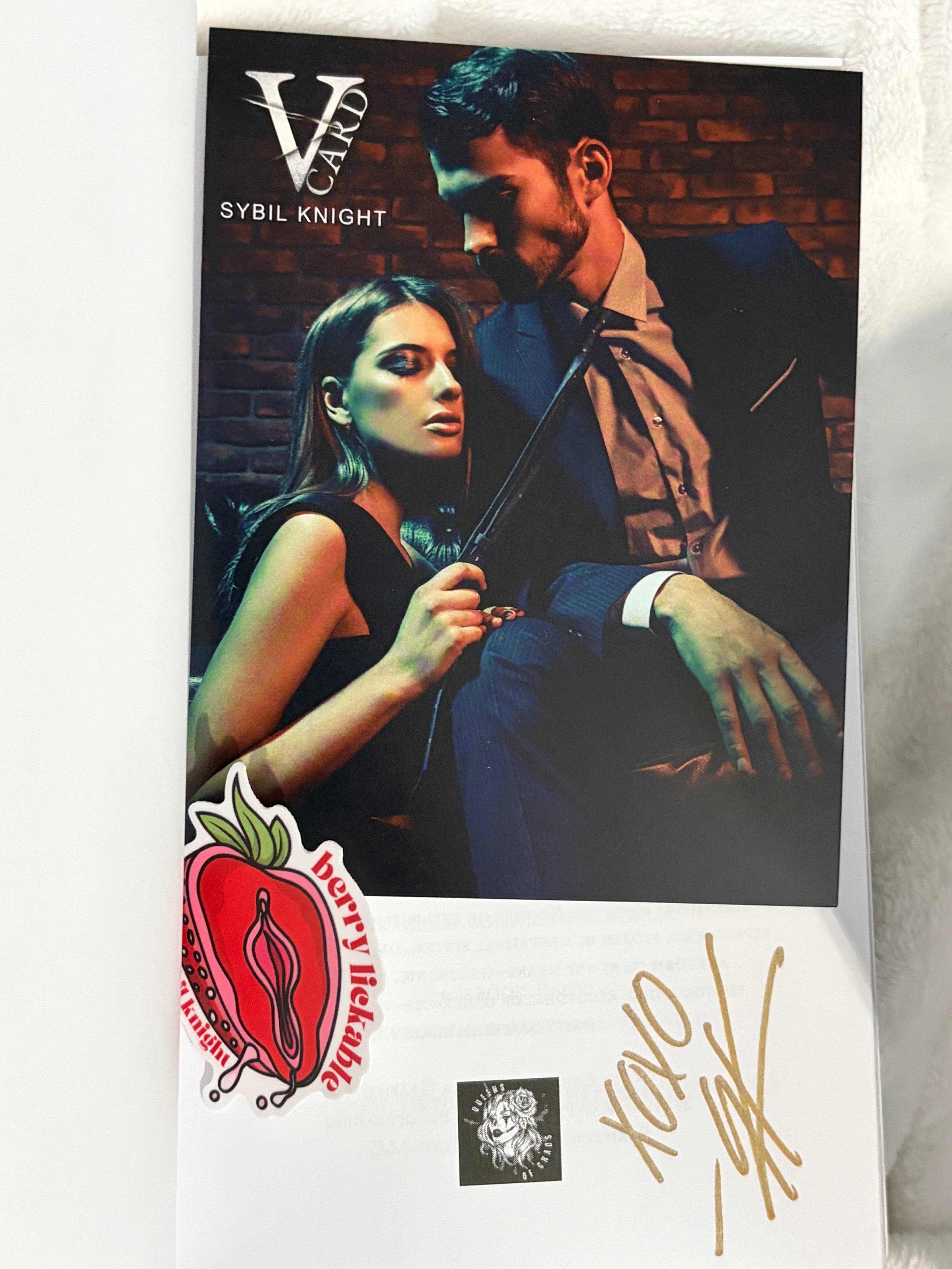 V Card *signed with goodies*