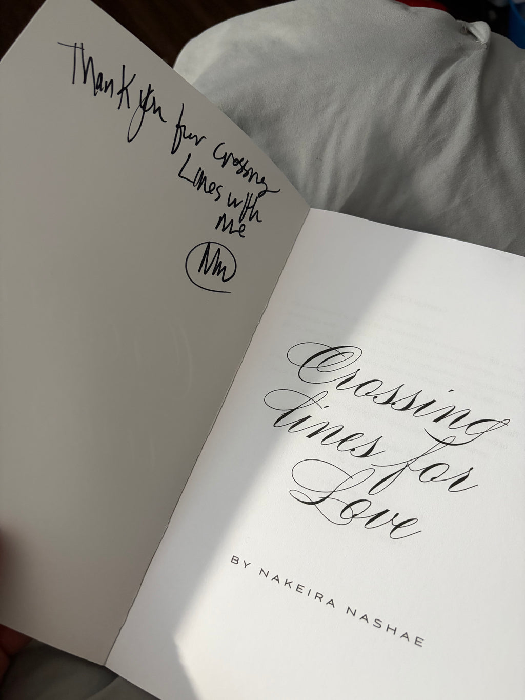Crossing Lines For Love *signed with goodies*