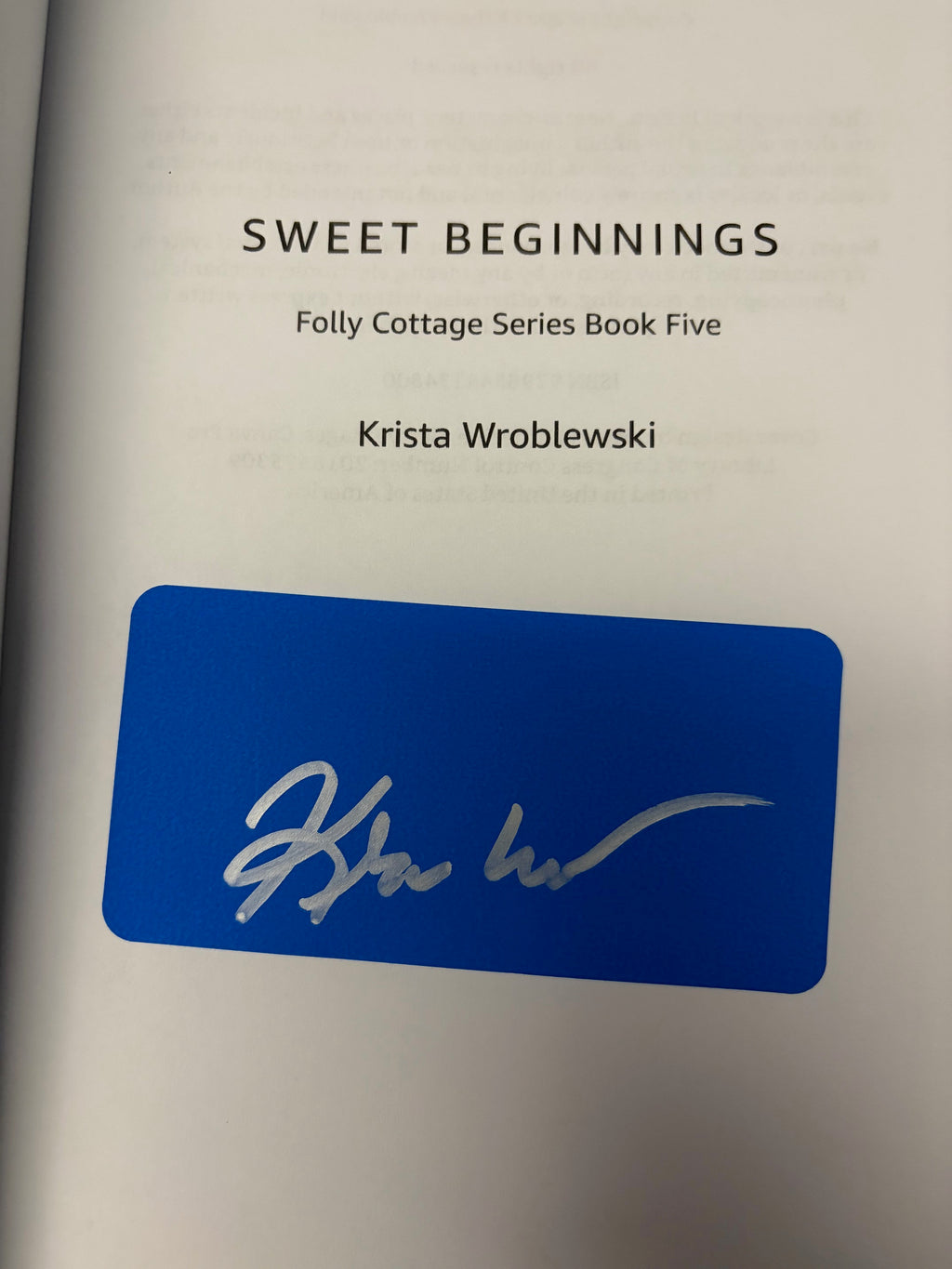 Sweet Beginnings: Folly Cottage Series Book Five