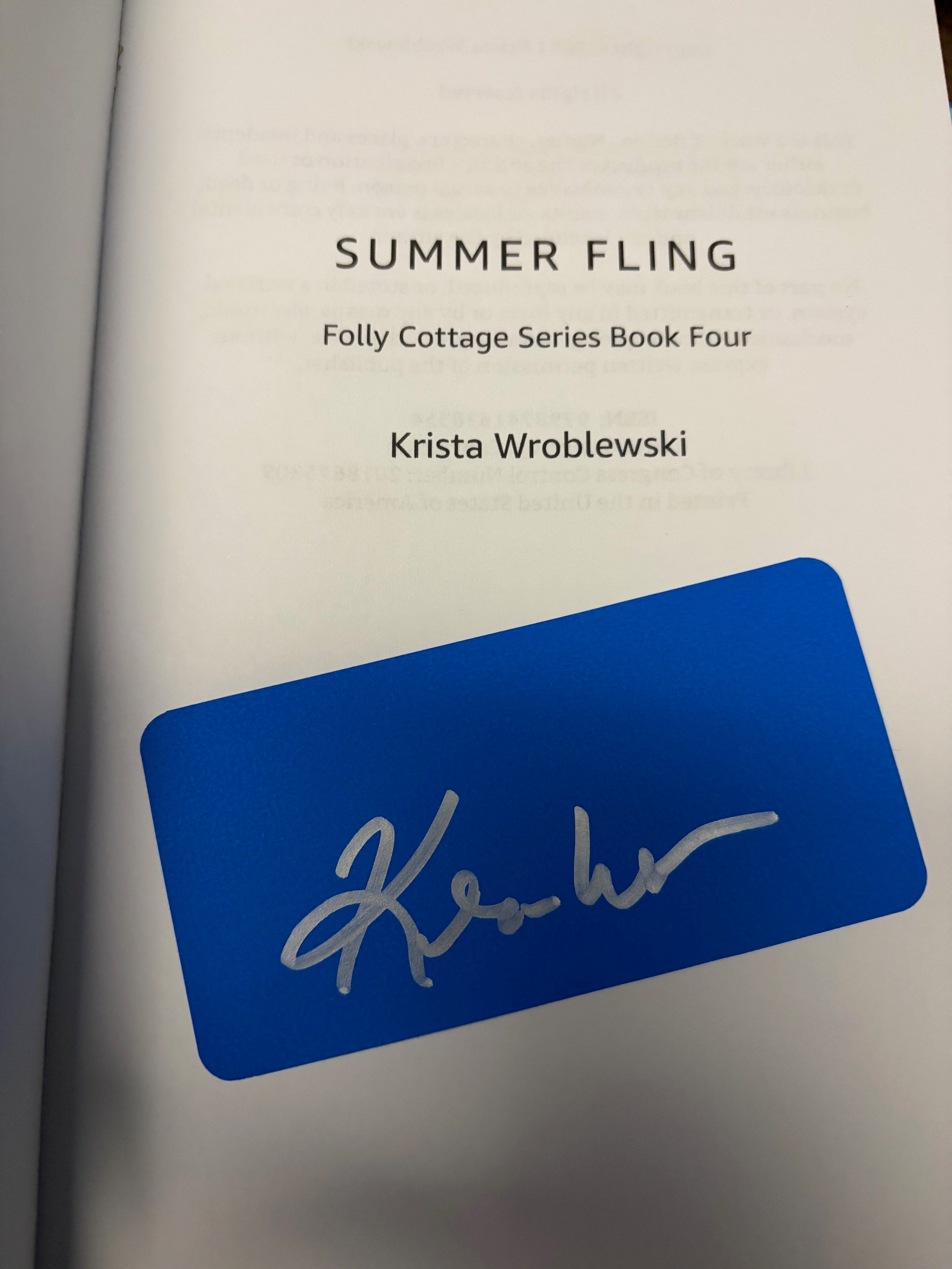 Summer Fling: Folly Cottage Series Book Four