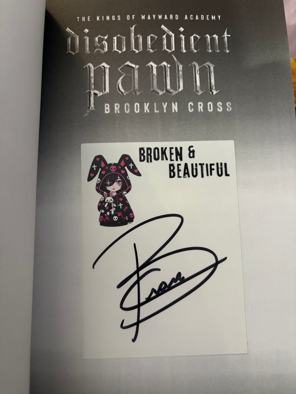 Disobedient Pawn (book 1) *signed*