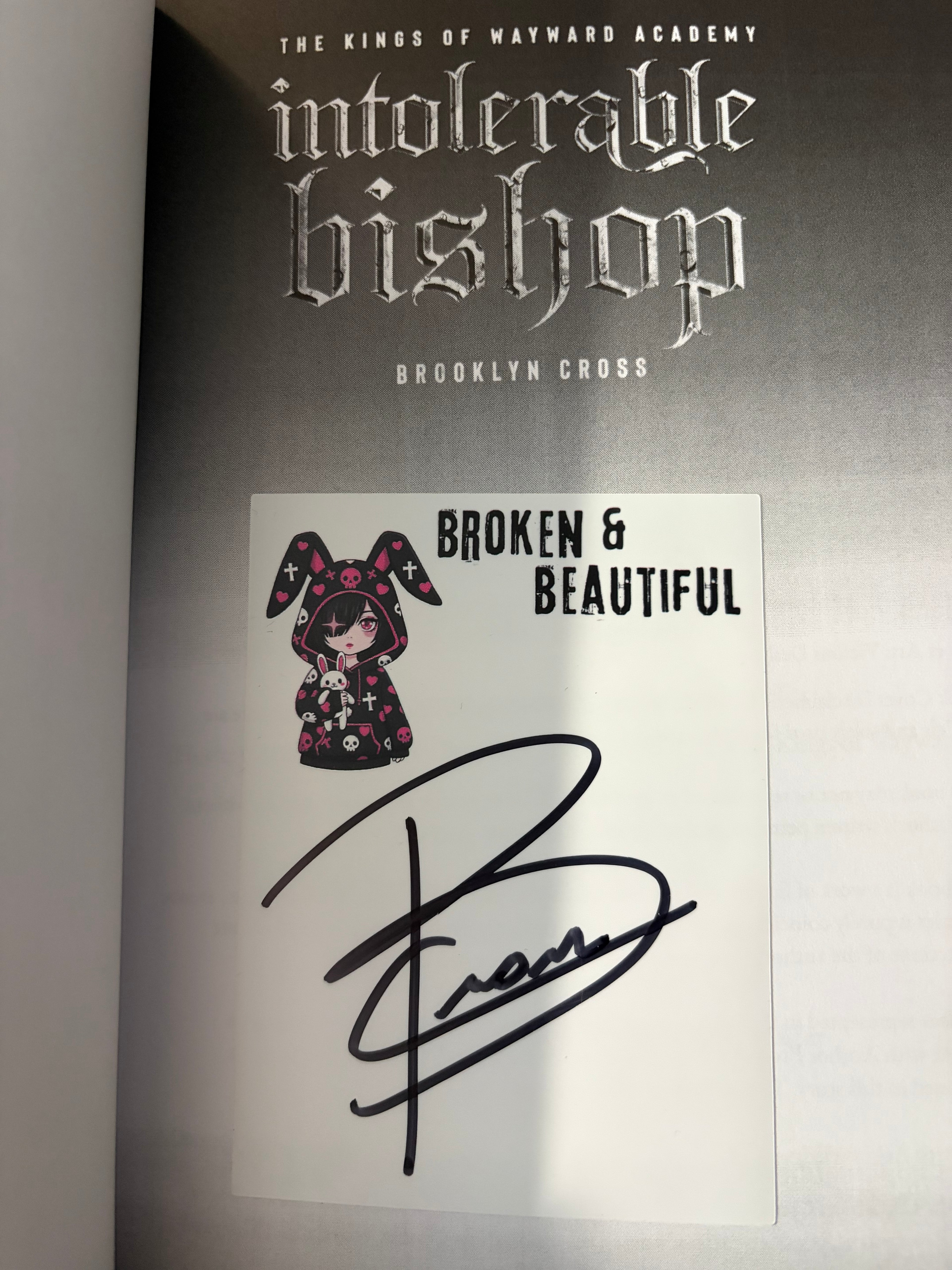 Intolerable Bishop (book 3) *signed*